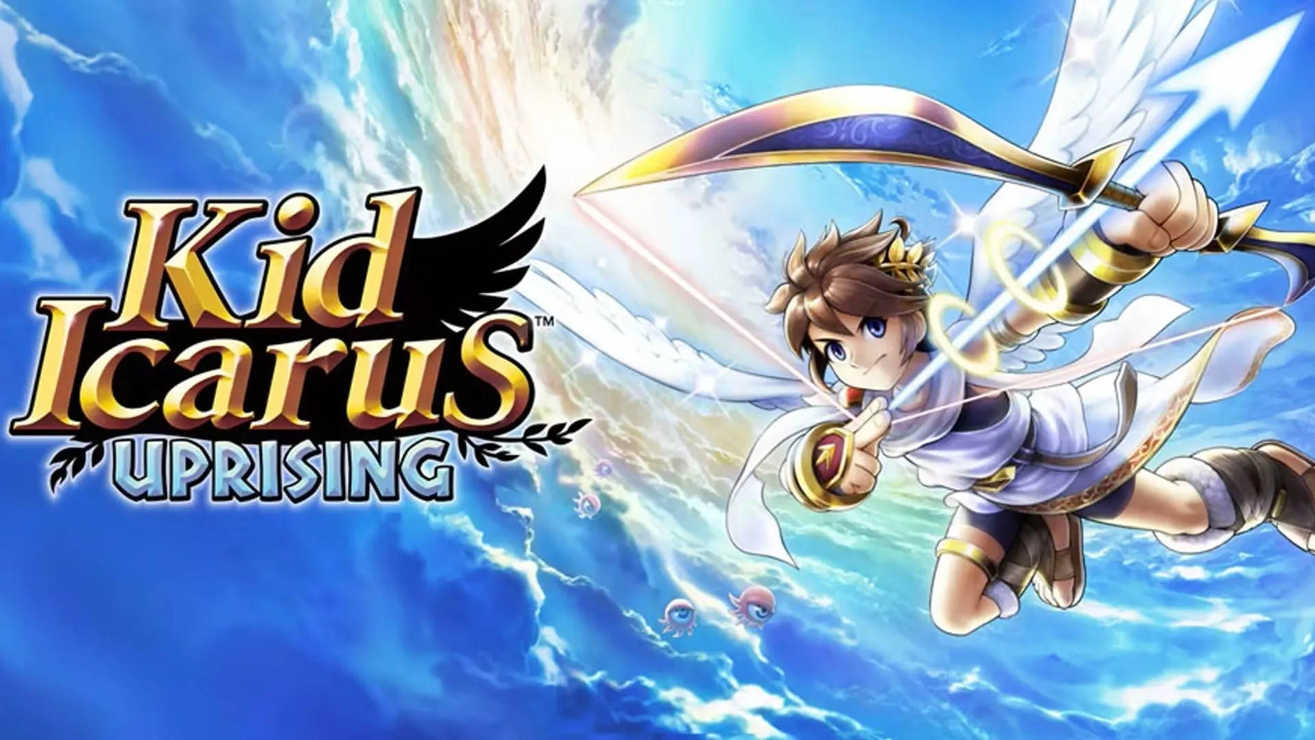 Bìa hộp game Kid Icarus Uprising trên Nintendo 3DS, một tựa game hành động thần thoại được mong chờ phần tiếp theo