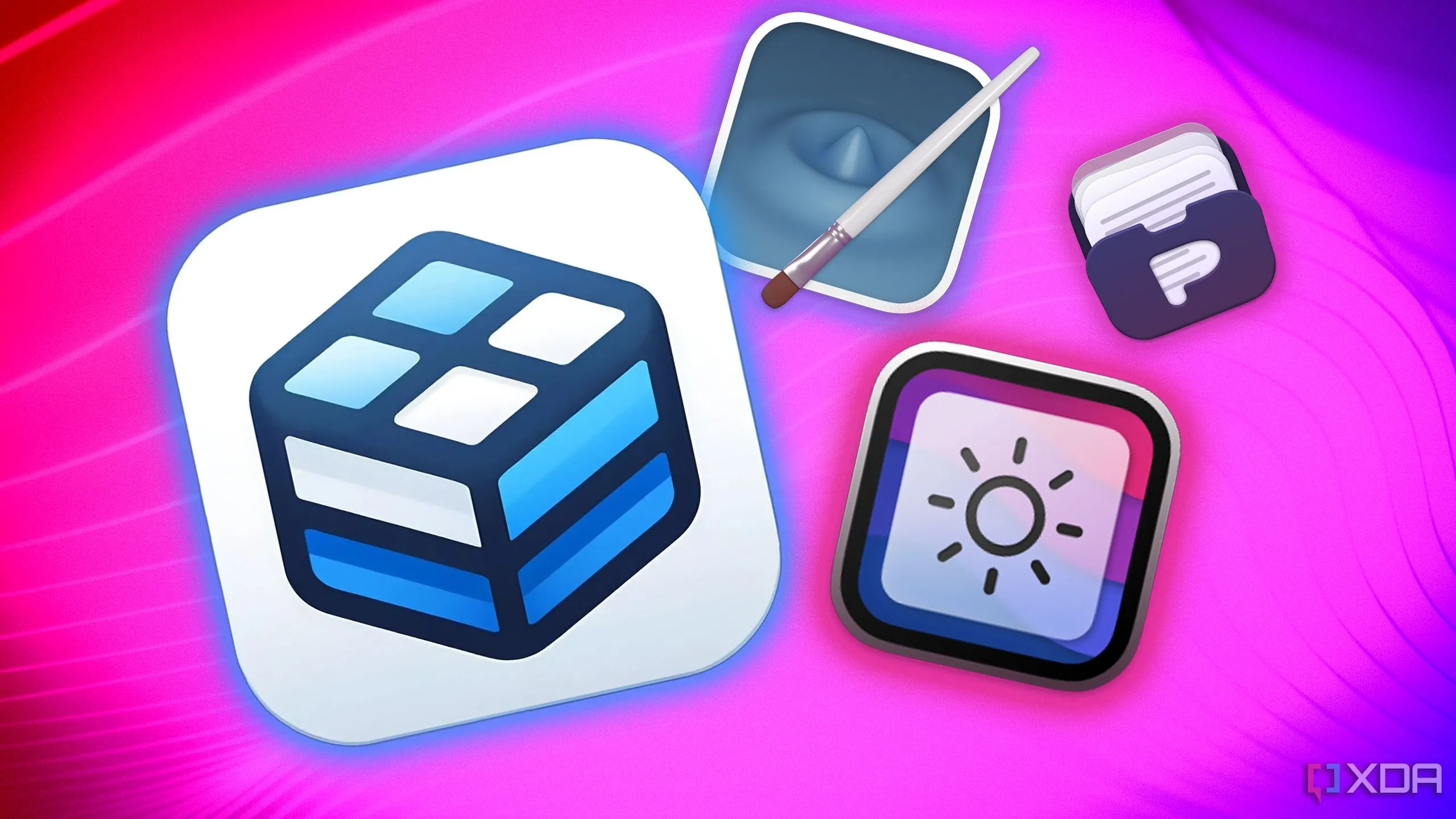 Biểu tượng các ứng dụng phổ biến trên macOS, minh họa khả năng tương thích ứng dụng giữa các hệ điều hành