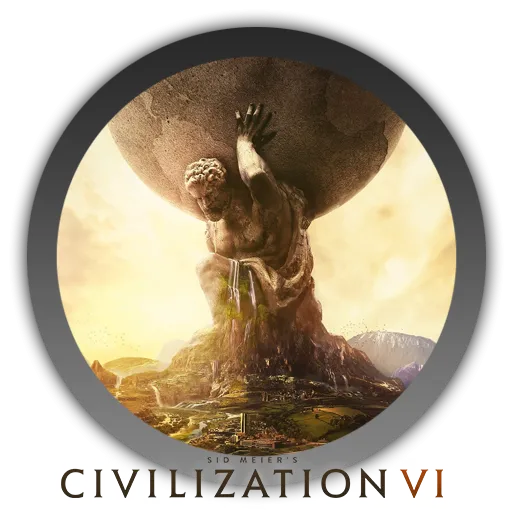 Biểu tượng game chiến thuật 4X Civilization VI, nơi bạn xây dựng và phát triển đế chế qua các thời kỳ