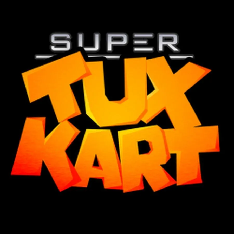Biểu tượng game SuperTuxKart với chim cánh cụt Tux đội mũ bảo hiểm