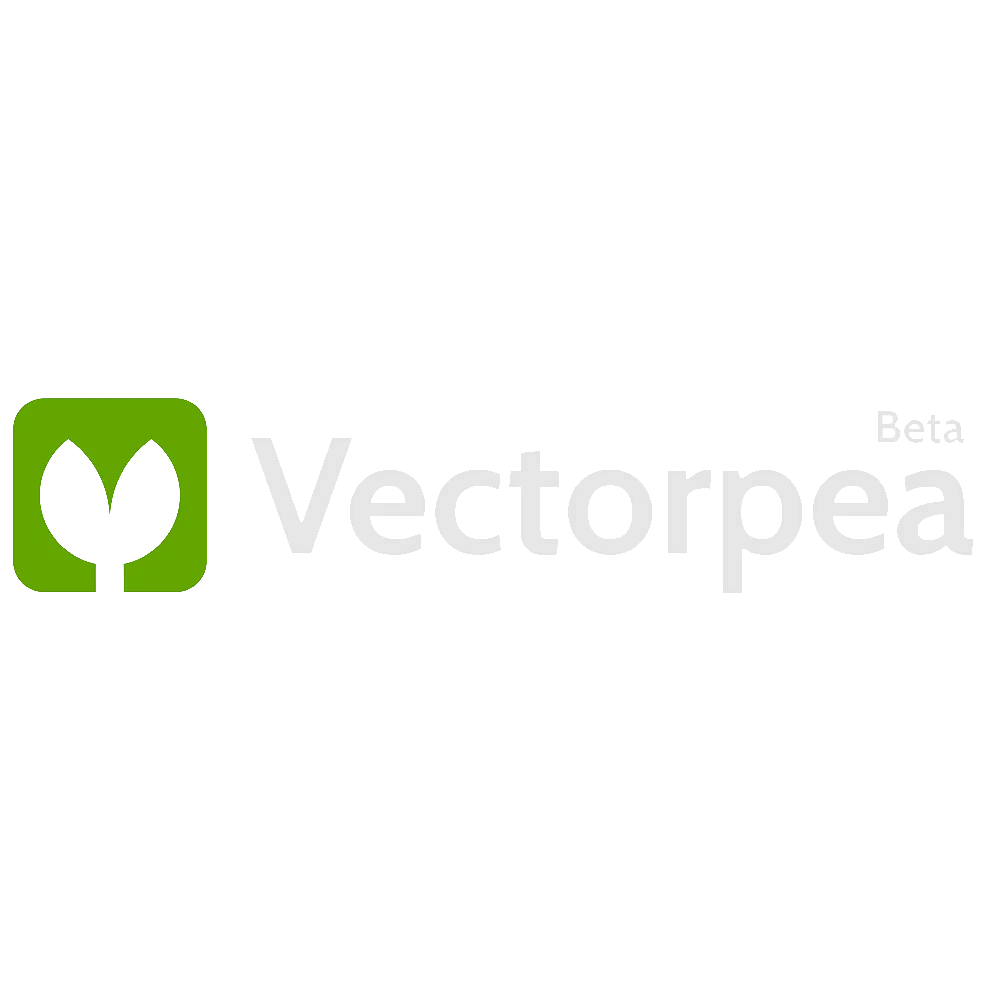 Biểu tượng logo Vectorpea beta, đại diện cho công cụ thiết kế vector trực tuyến