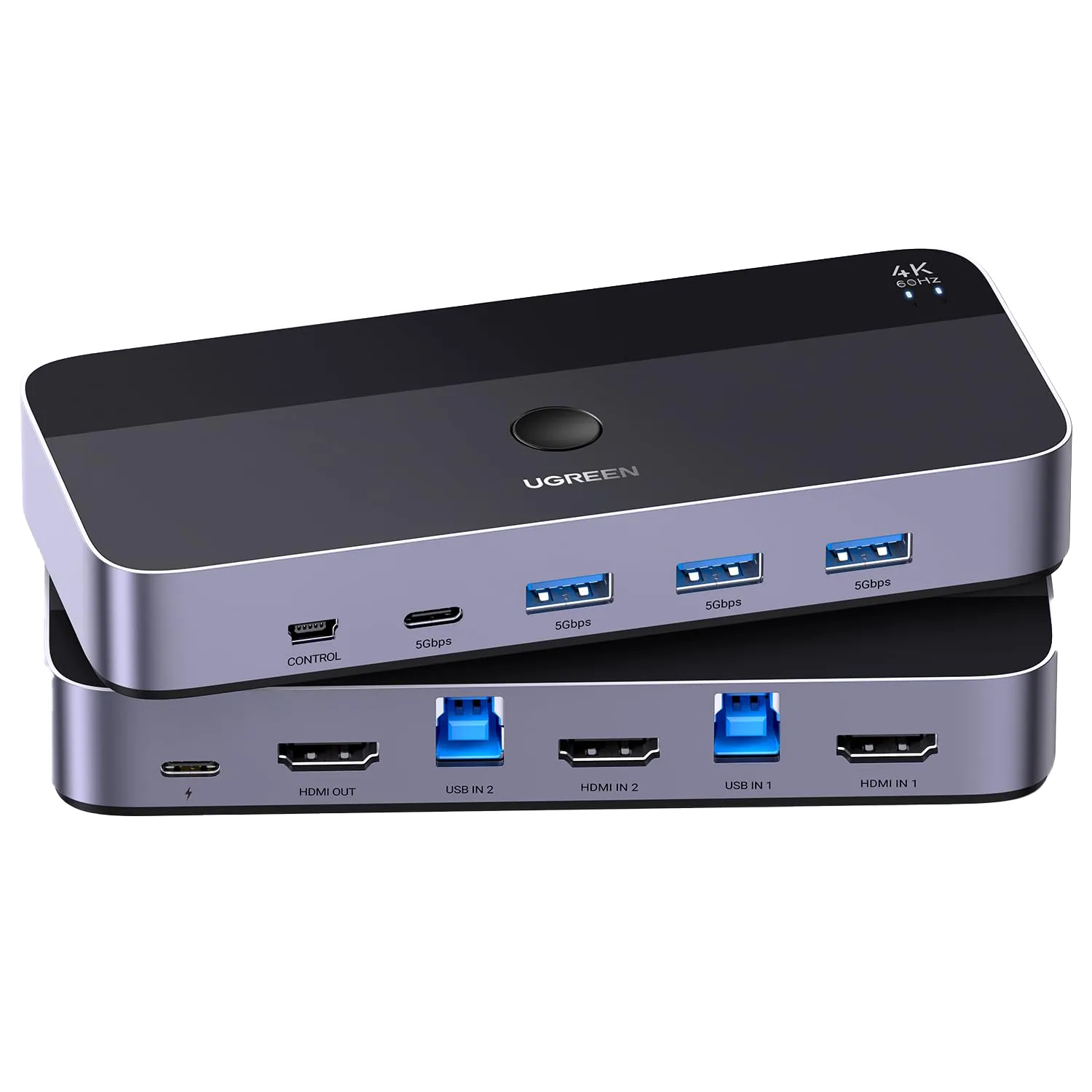 Bộ chuyển mạch KVM USB 3.0 của Ugreen, thiết bị quan trọng cho việc quản lý nhiều máy tính trong home lab
