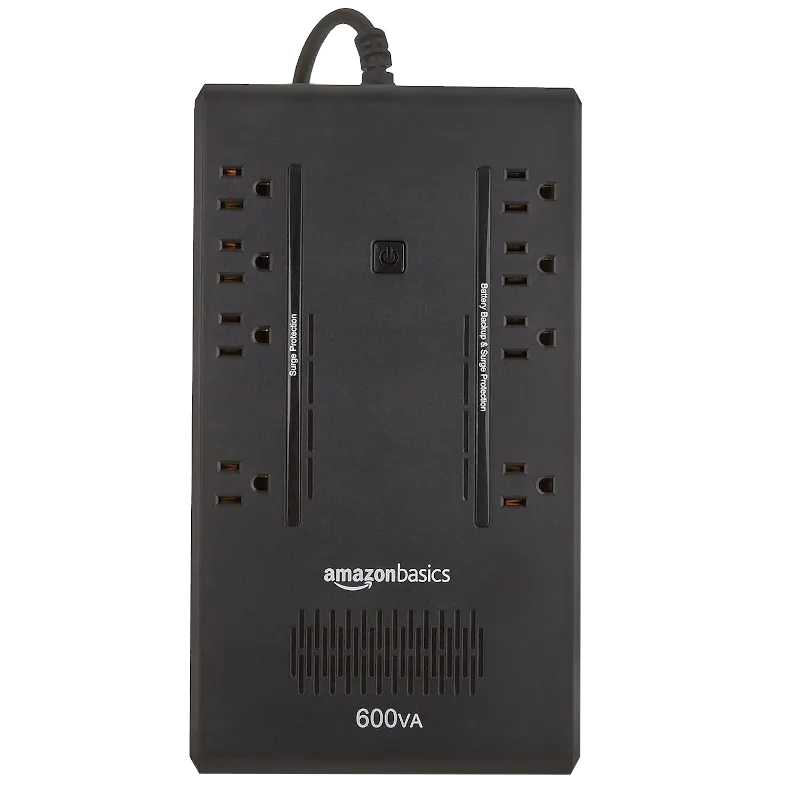 Bộ lưu điện Amazon Basics UPS 600VA, một lựa chọn đáng tin cậy để bảo vệ thiết bị home lab khỏi sự cố điện