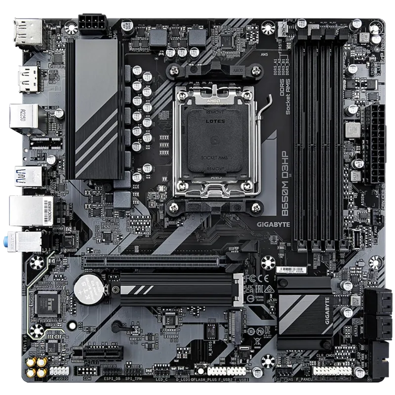 Bo mạch chủ Gigabyte B650M D3HP, một lựa chọn mainboard AM5 giá phải chăng với đủ tính năng cho PC chơi game phổ thông mà không cần ép xung.