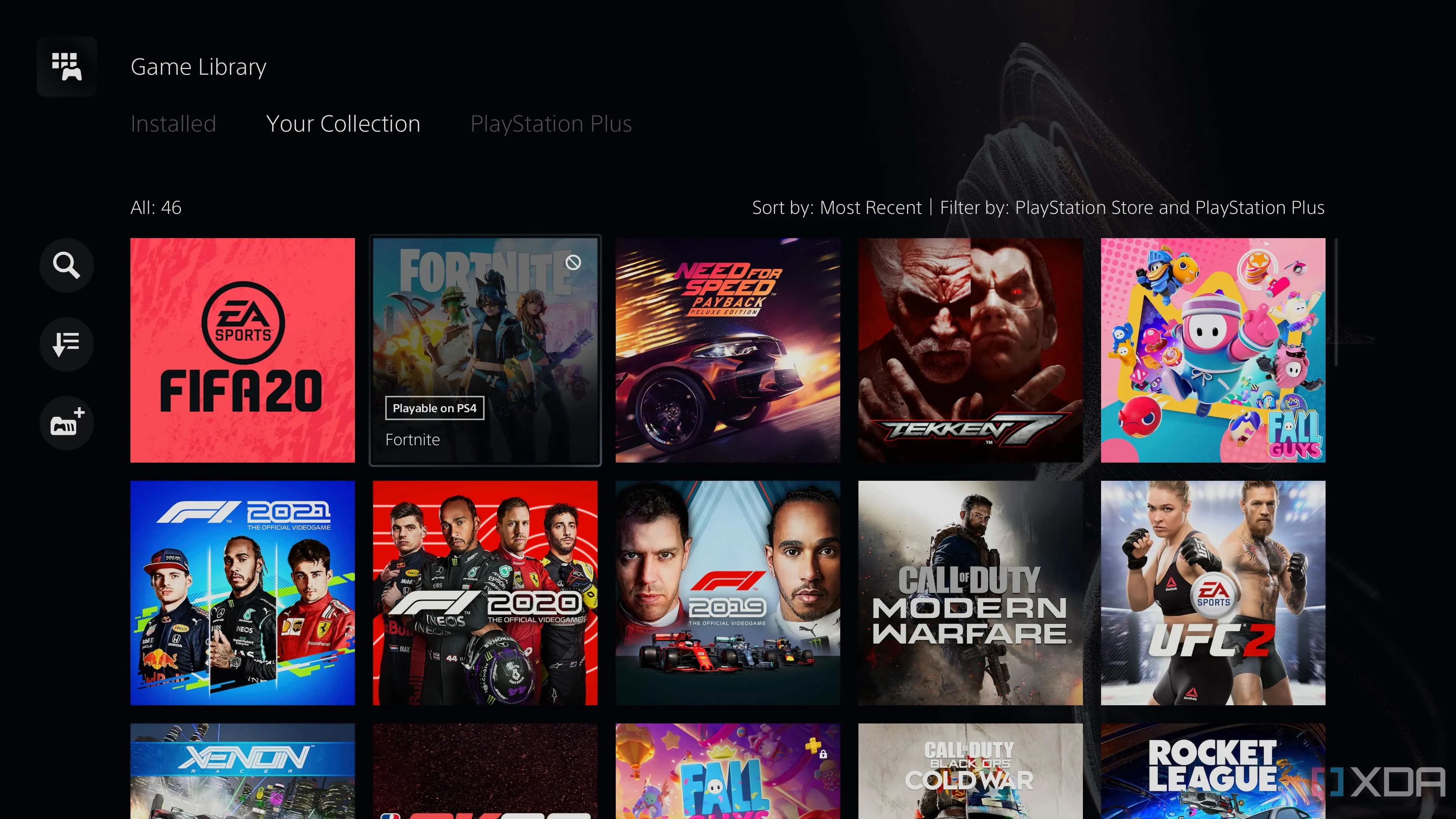 Bộ sưu tập game chỉ có phiên bản kỹ thuật số trên PlayStation 5, thể hiện lựa chọn của game thủ phổ thông.