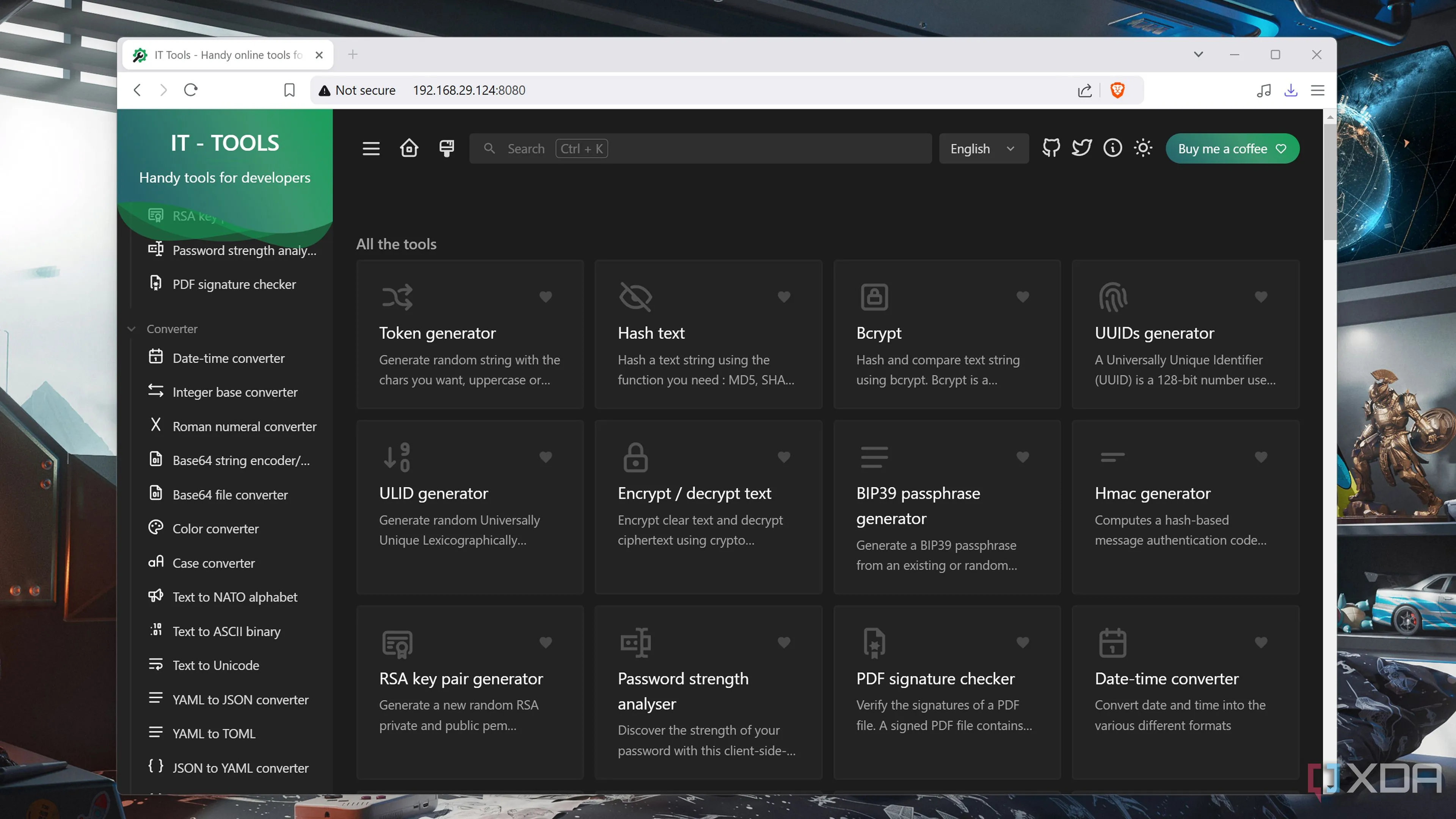 Bộ tiện ích IT-Tools đa năng cho lập trình viên tự host