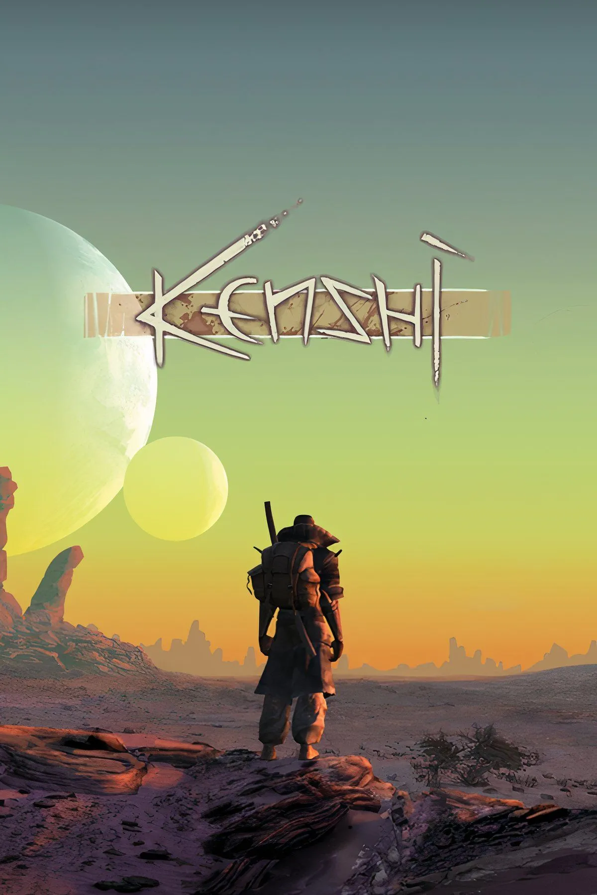 Bối cảnh nhân vật và môi trường sa mạc rộng lớn trong game sandbox RPG Kenshi