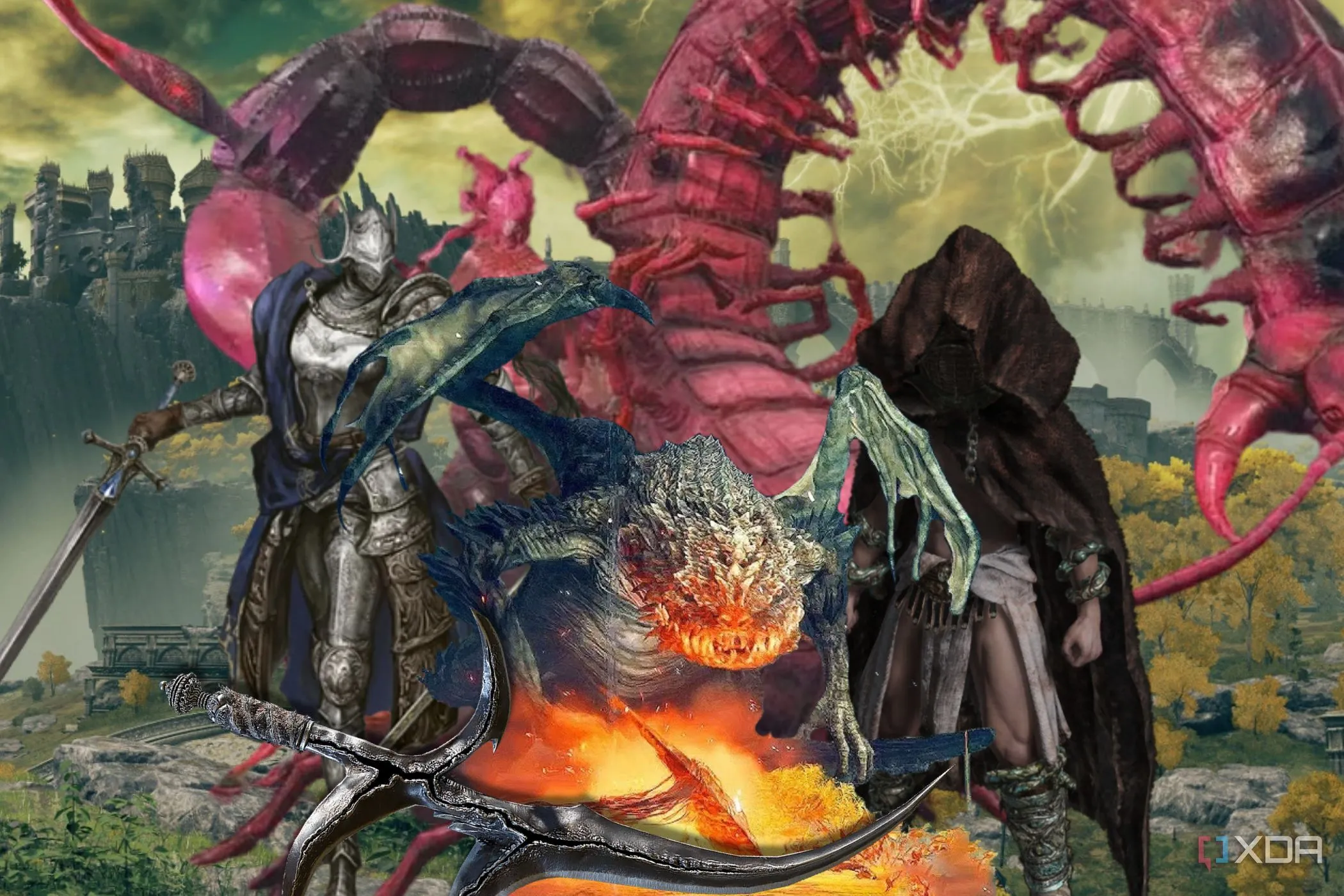 Các boss trong game Elden Ring, thể hiện đồ họa và không khí của series Soulsborne