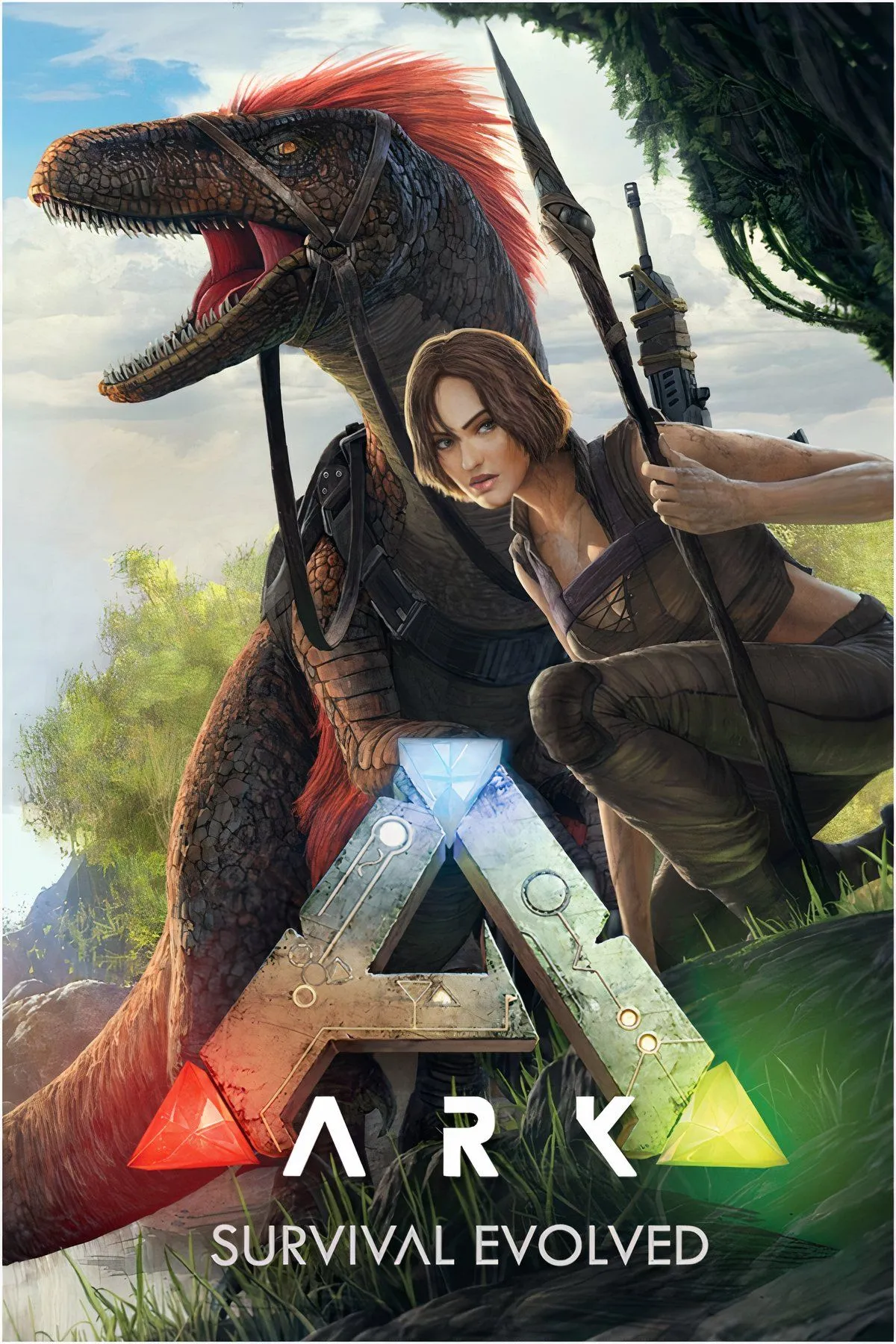 Các cảnh sinh tồn cùng khủng long trong Ark: Survival Evolved, minh họa tính năng co-op và mod