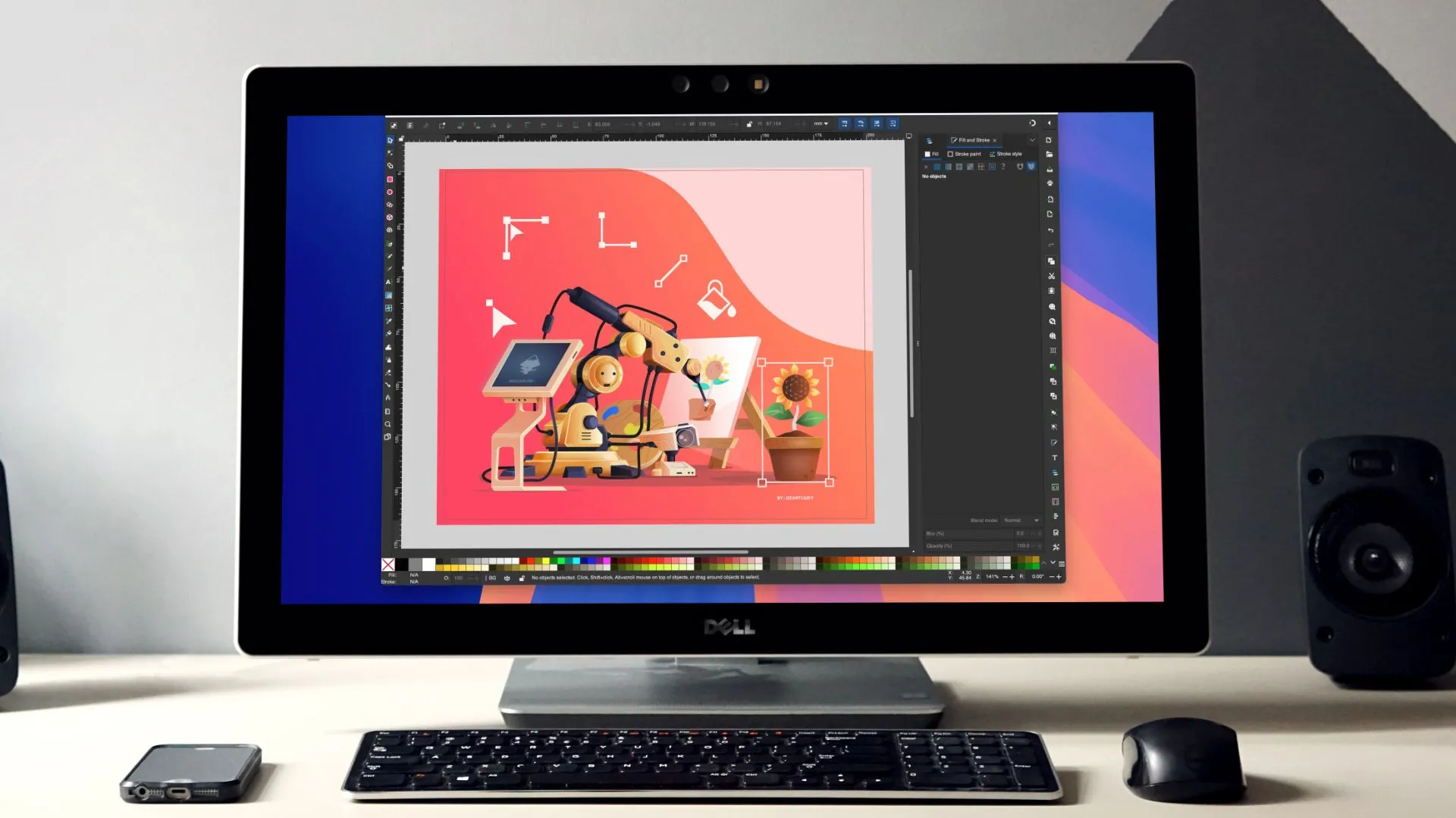 Các lựa chọn thay thế Adobe Illustrator miễn phí, biểu tượng cho sự sáng tạo