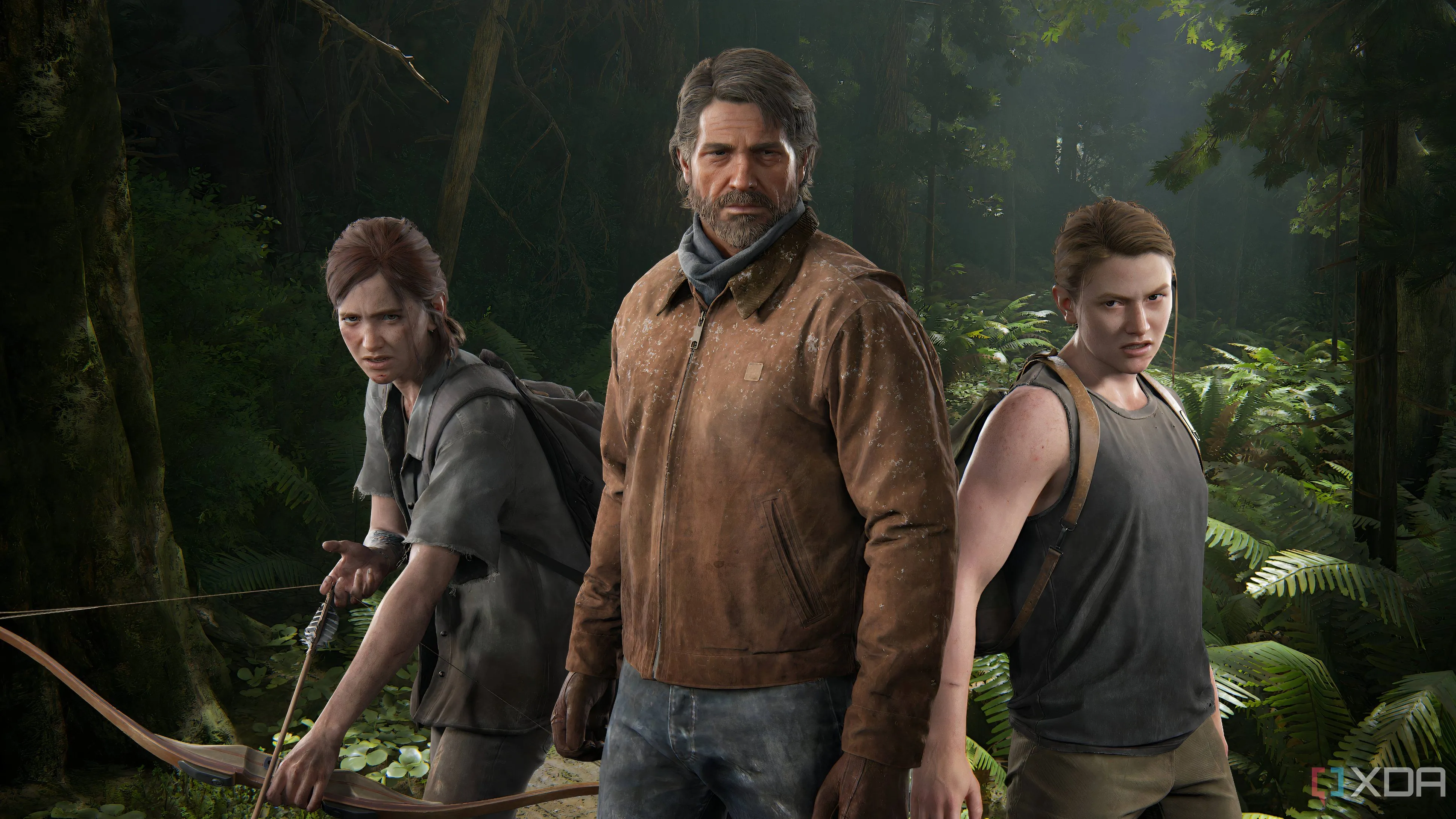 Các nhân vật chính Ellie, Joel và Abby trong The Last of Us Part II Remastered, thể hiện sự đối lập và phức tạp trong cốt truyện.