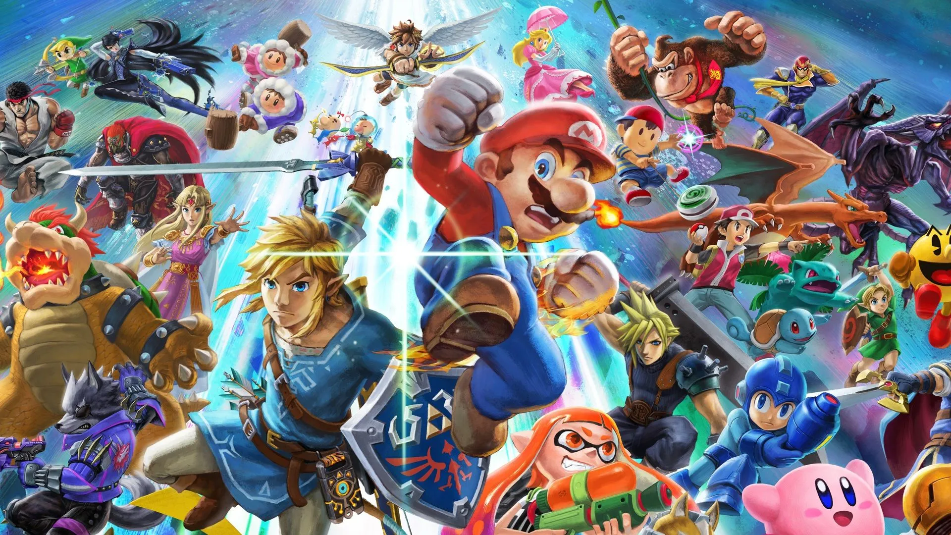 Các nhân vật Super Smash Bros. iconic đại diện cho các phiên bản khác nhau