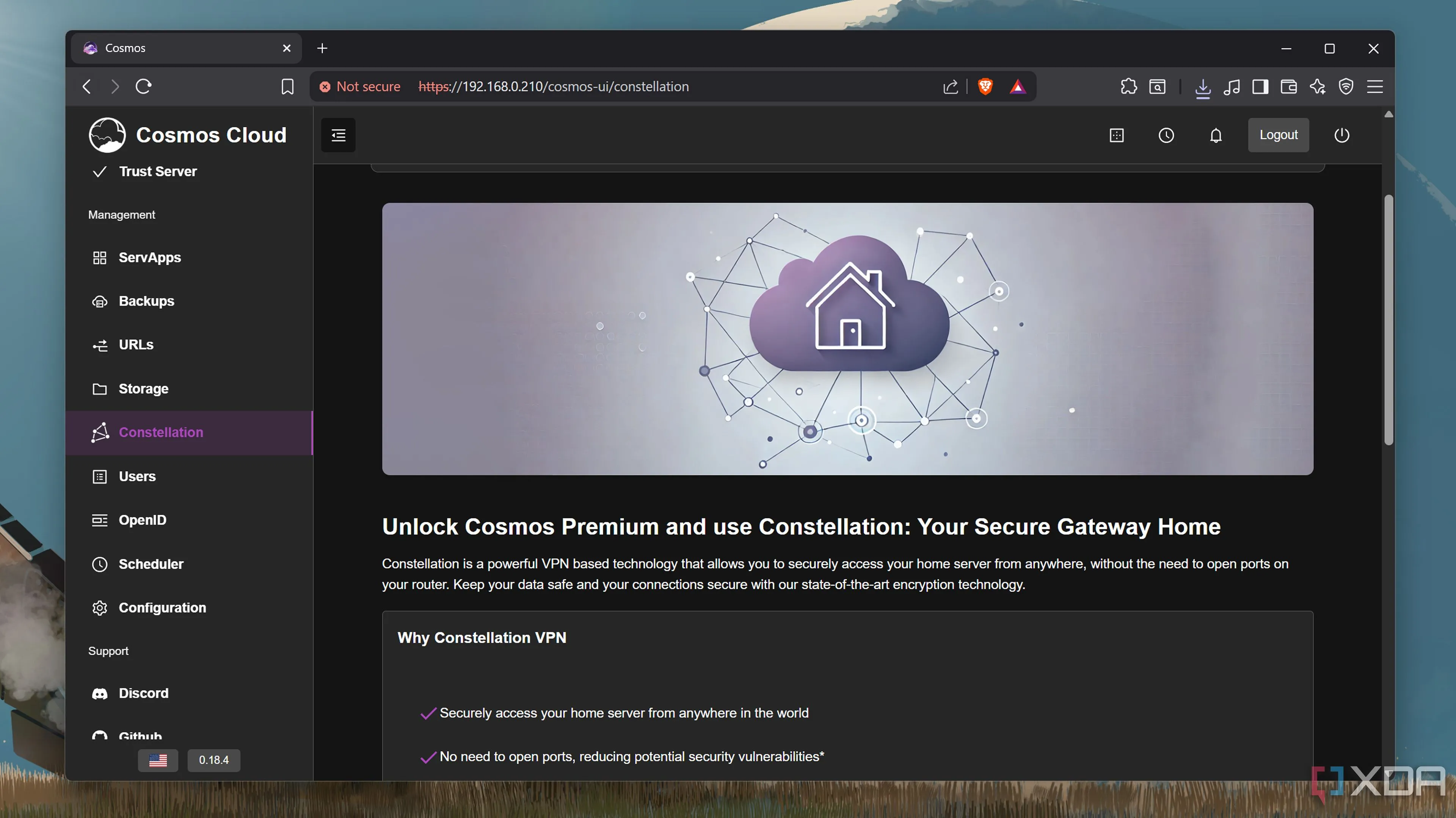 Các tính năng cao cấp yêu cầu trả phí trên nền tảng Cosmos Server