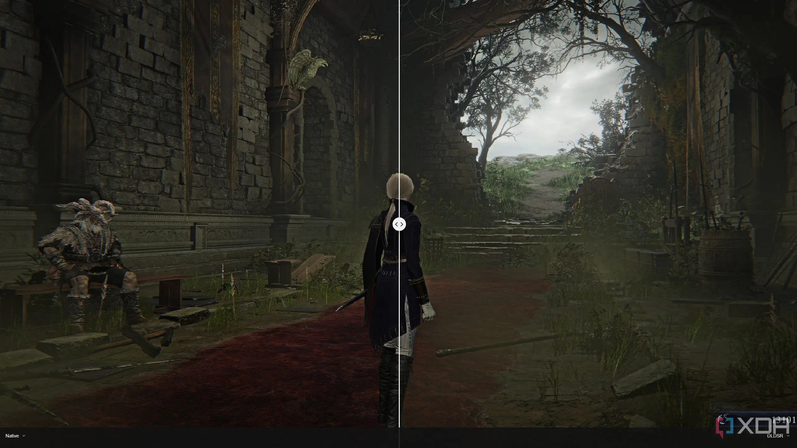 Cải thiện chất lượng khử răng cưa trong game Elden Ring: Nightreign bằng công nghệ Nvidia DLDSR, làm mịn các cạnh răng cưa