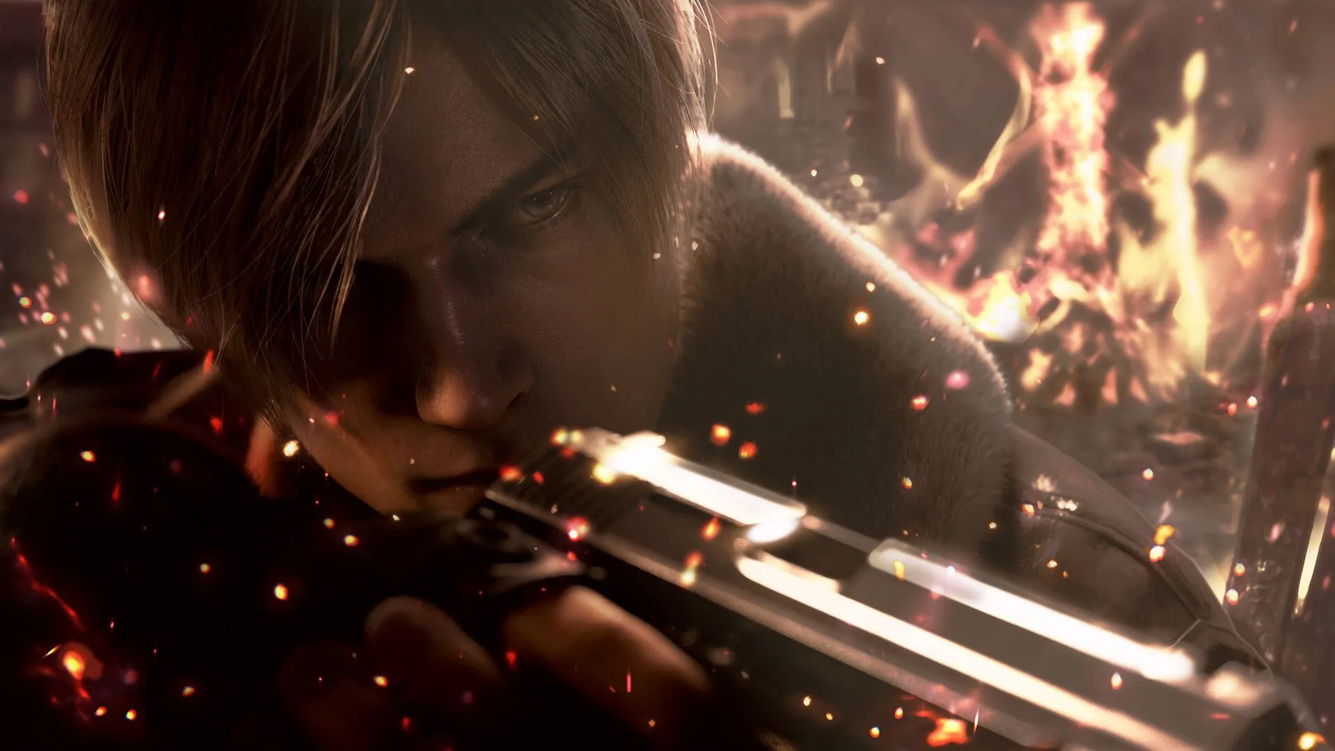 Cận cảnh Leon Kennedy trong Resident Evil 4 Remake
