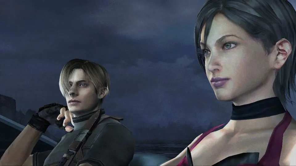 Cảnh chiến đấu kịch tính của Leon S. Kennedy trong Resident Evil 4 trên GameCube