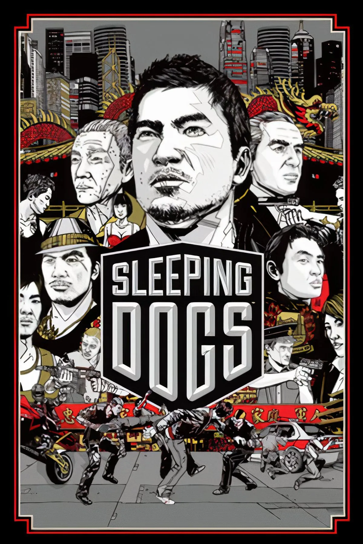 Cảnh chiến đấu kịch tính trong tựa game thế giới mở Sleeping Dogs