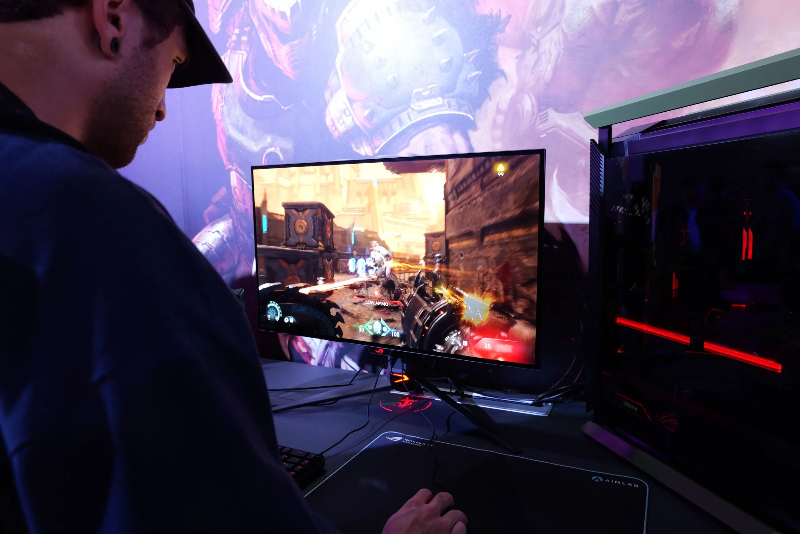 Cảnh chiến đấu máu lửa của Doom Slayer trong Doom The Dark Ages