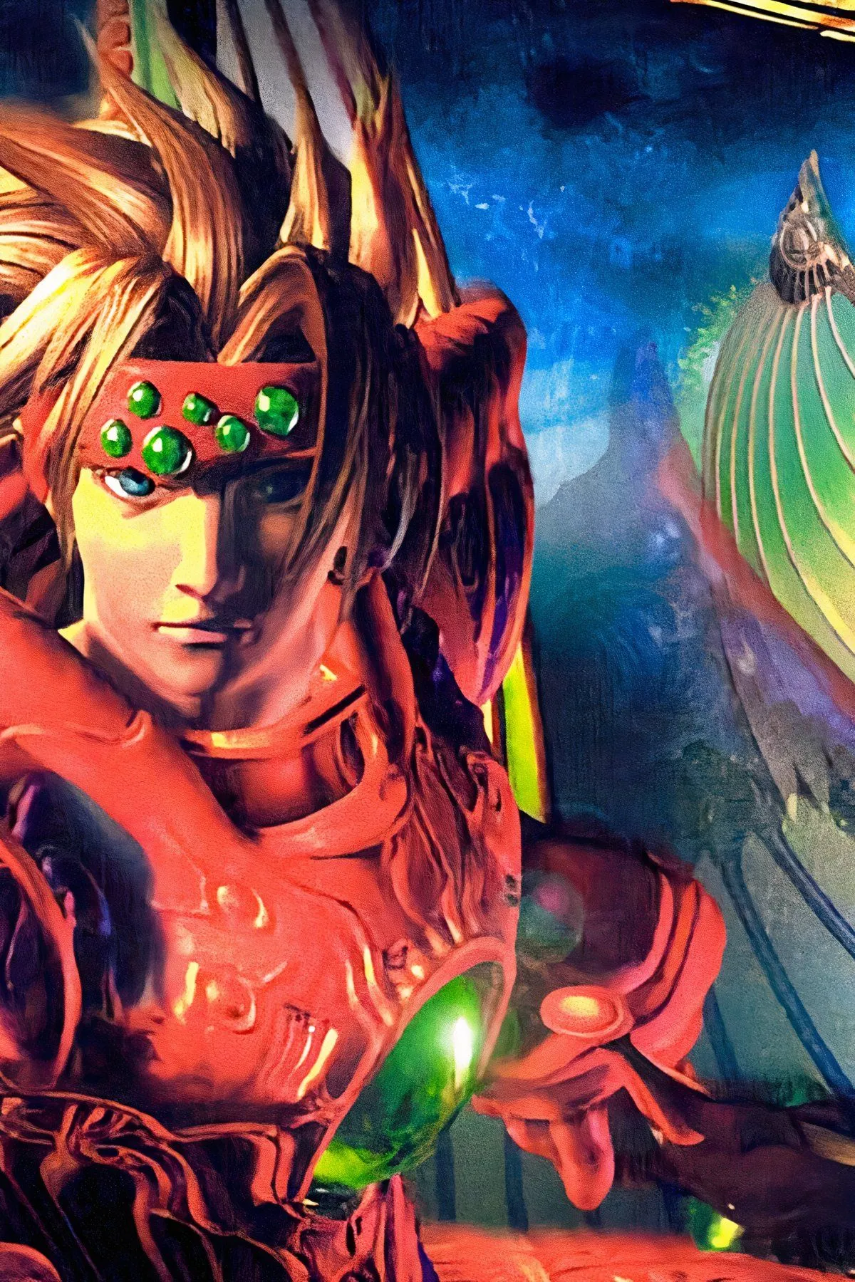 Cảnh Dart, nhân vật chính của The Legend of Dragoon, chuẩn bị chiến đấu
