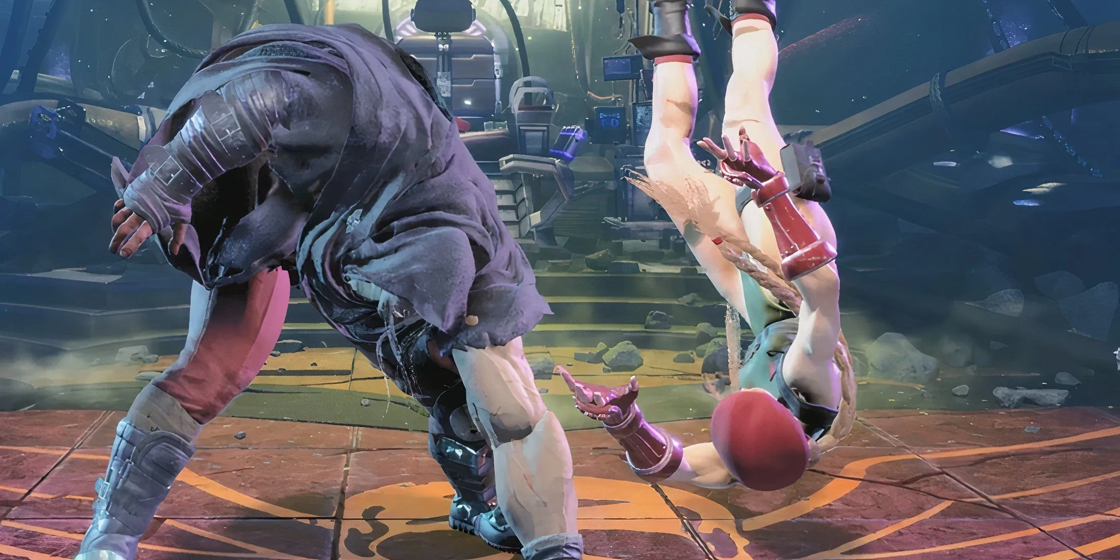 Cảnh đấu trong Street Fighter 6, có thể là sân đấu Reniala Remains mới