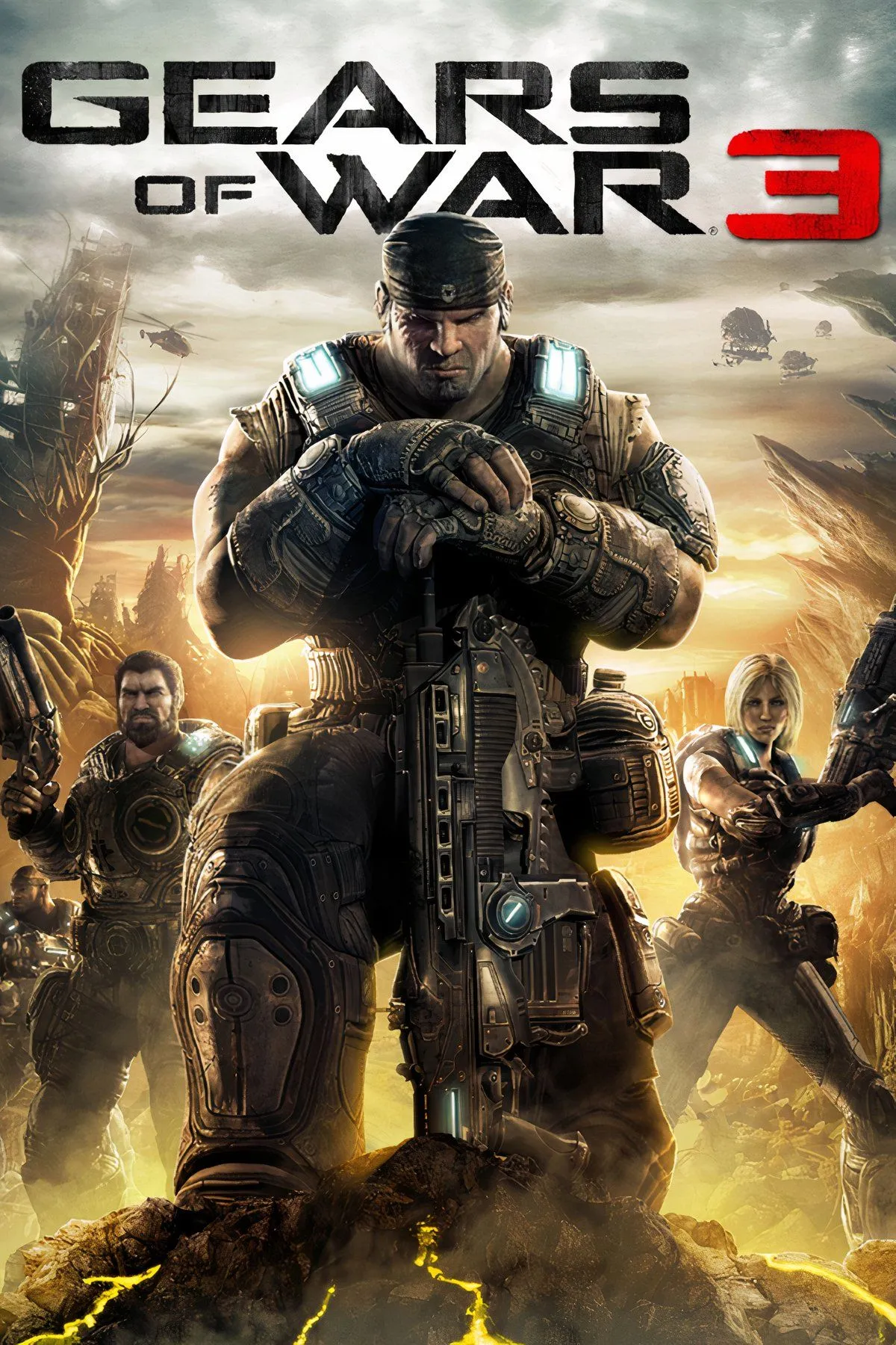 Cảnh Dom Santiago hy sinh trong Gears of War 3.