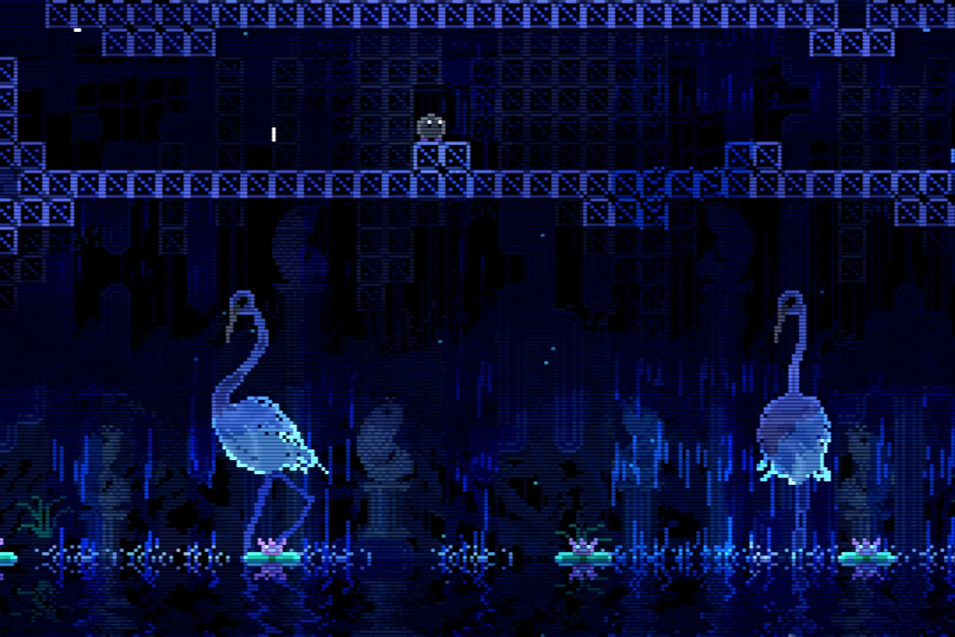 Cảnh game Animal Well với đồ họa pixel art độc đáo, một trong những tựa game tạo tiếng vang trên Steam.