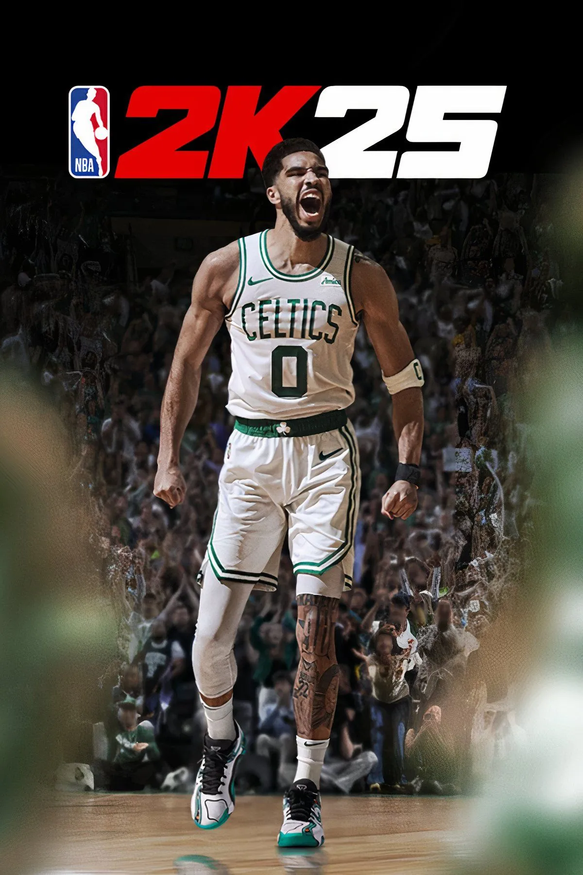 Cảnh game NBA 2K25 với cầu thủ đang thực hiện cú úp rổ ấn tượng