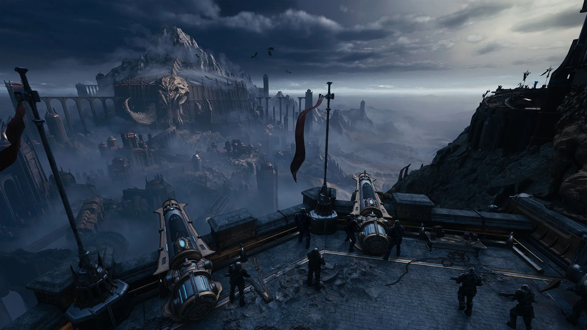 Cảnh quay Doom Slayer cưỡi rồng trong Doom: The Dark Ages