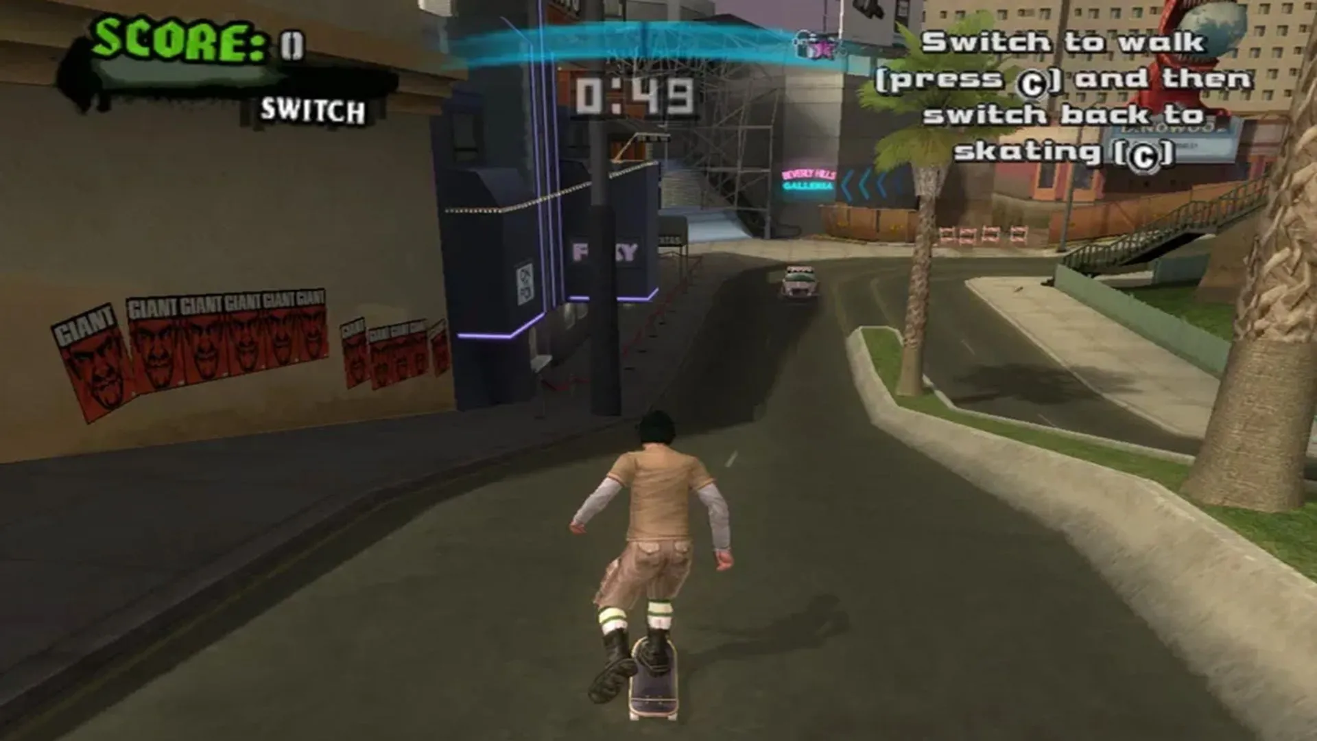Cảnh quay thế giới mở trong game Tony Hawk's American Wasteland, một lối đi đã thay đổi bản chất series THPS