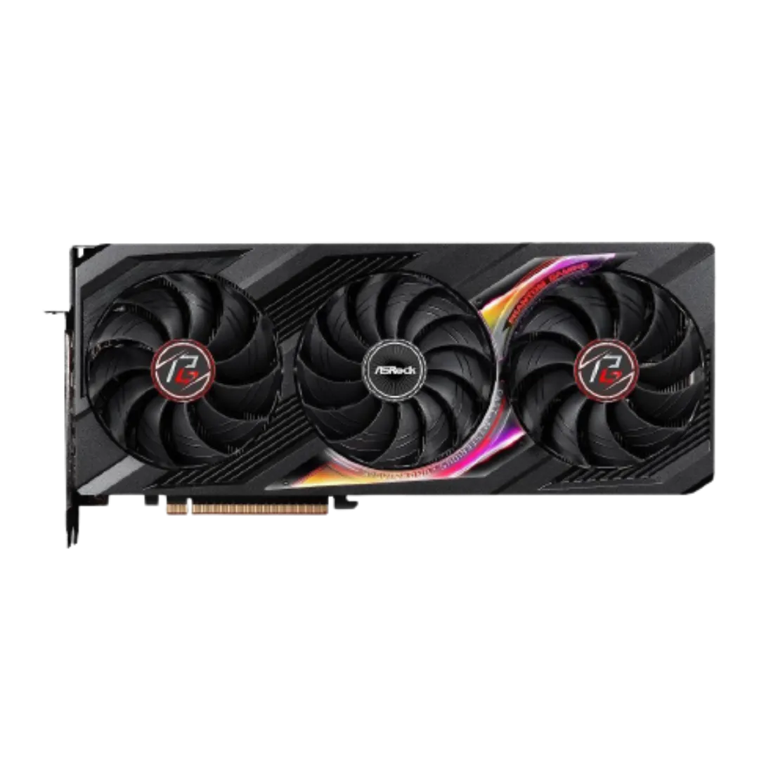 Card đồ họa ASRock Phantom Gaming Radeon RX 7900 XTX với thiết kế hầm hố và nhiều quạt tản nhiệt