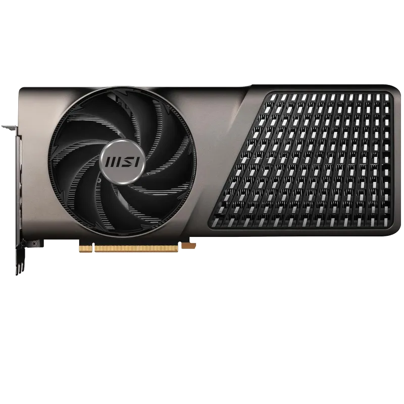 Card đồ họa MSI GeForce RTX 4080 Super Expert với thiết kế tản nhiệt quạt đơn