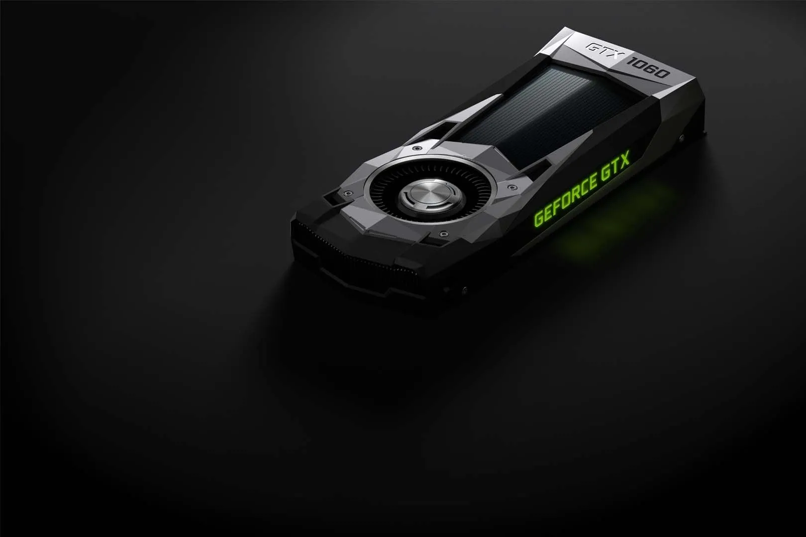 Card đồ họa NVIDIA GeForce GTX 1060 6GB trên nền đen, mang đến trải nghiệm gaming 1080p mượt mà
