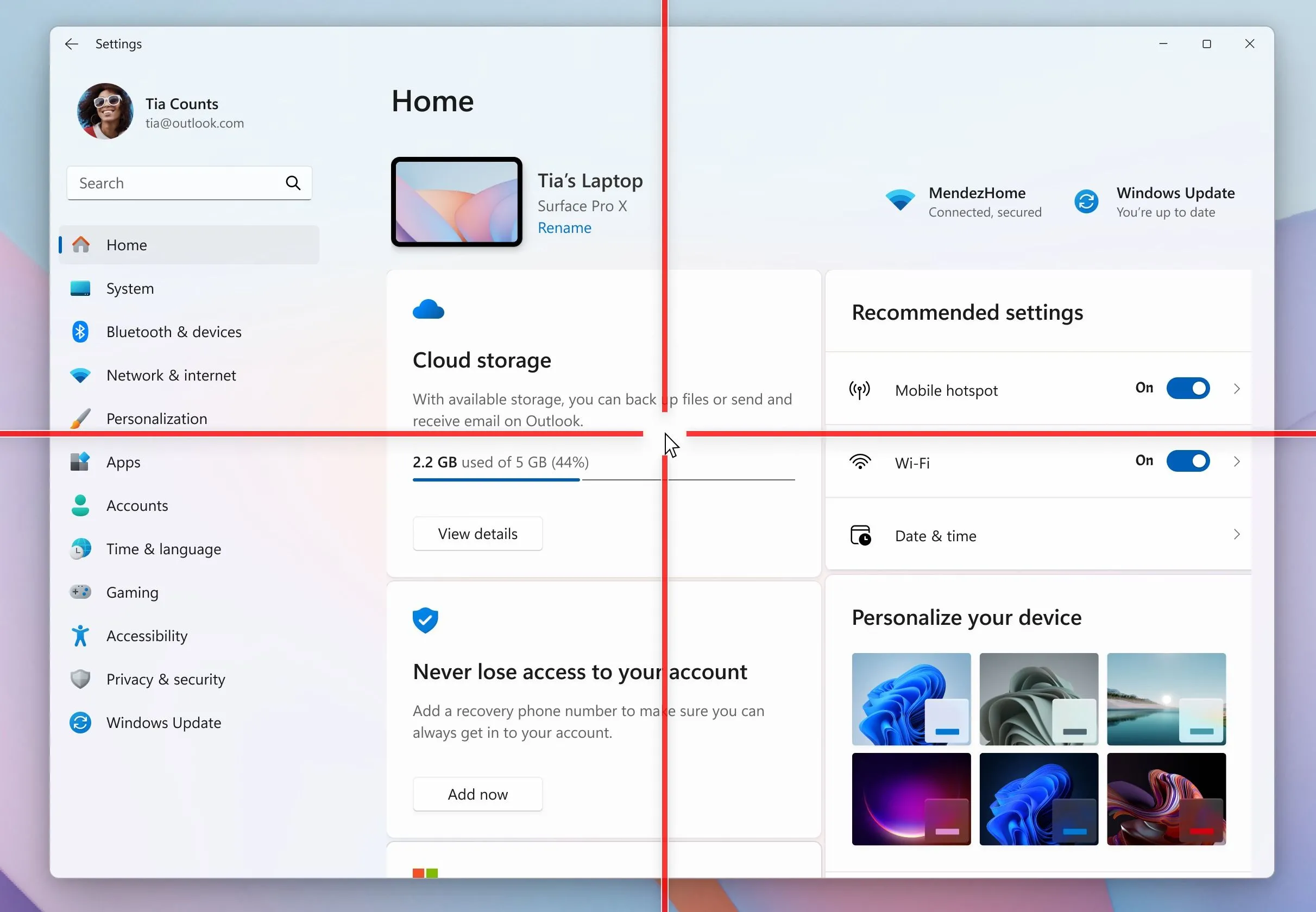 Chỉ báo con trỏ chuột trên Windows 11