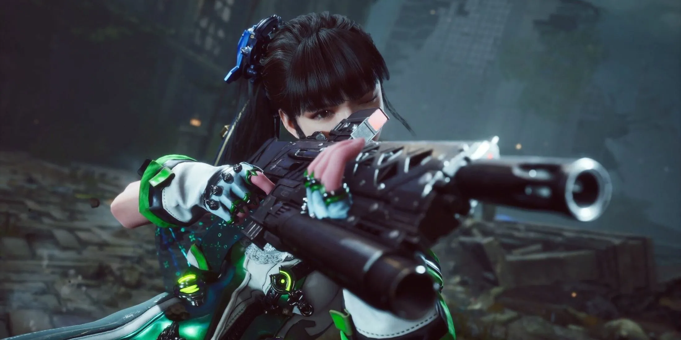 Chiến binh Eve trang bị súng trong tựa game hành động Stellar Blade