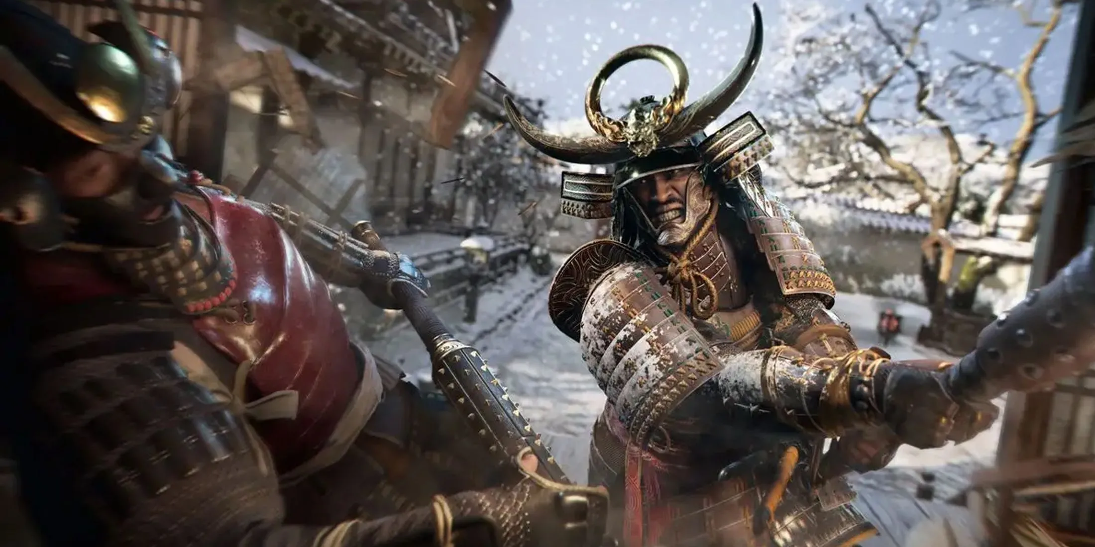 Chiến binh Yasuke cầm kiếm, thể hiện phong cách samurai mạnh mẽ trong Assassin's Creed Shadows