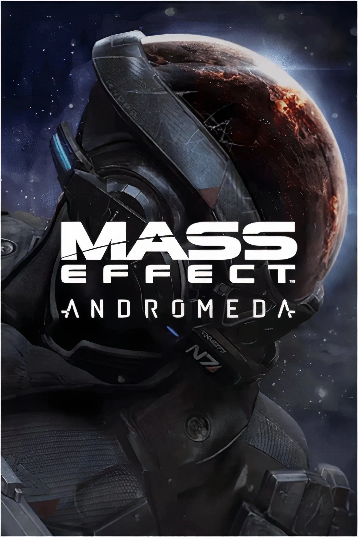 Collage nhân vật và cảnh quan trong Mass Effect: Andromeda, gợi lên thế giới mới nhưng còn nhiều tranh cãi về chất lượng đồ họa và hoạt ảnh.