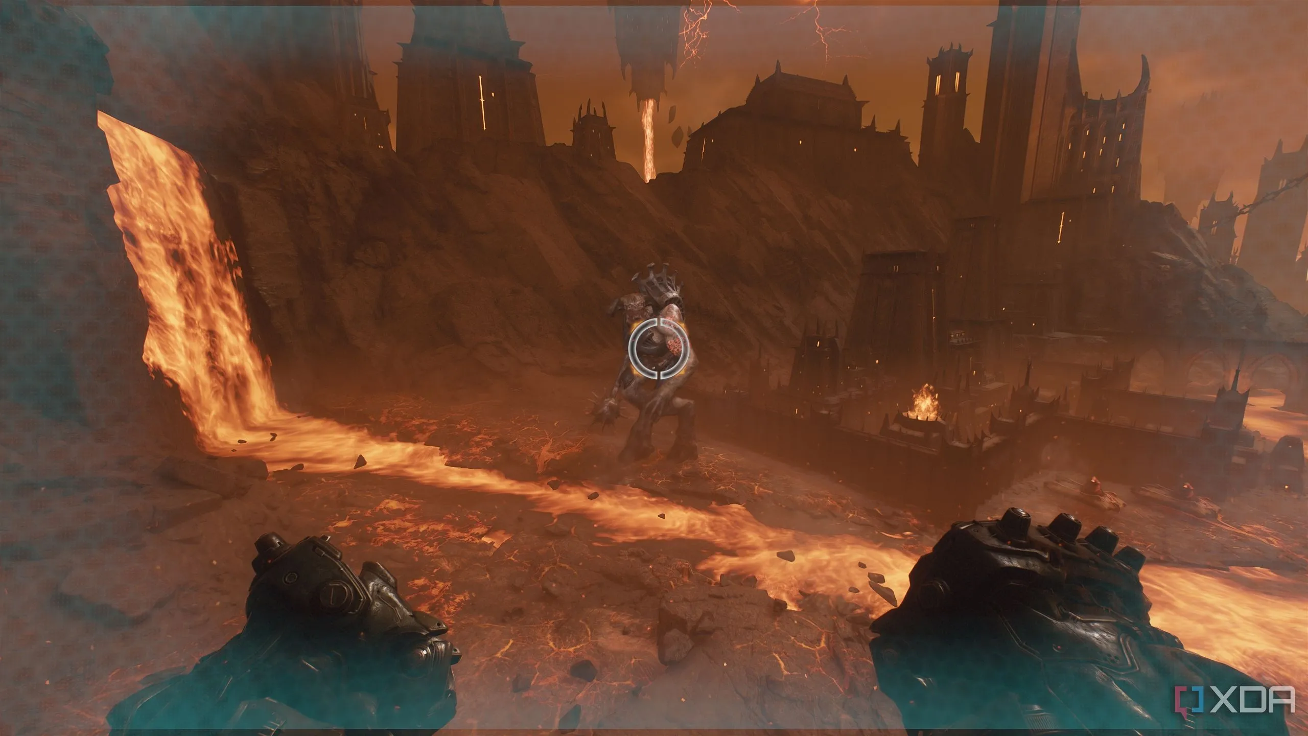 Con Titan đầu tiên trong Chapter 11 Doom The Dark Ages đang tấn công người chơi
