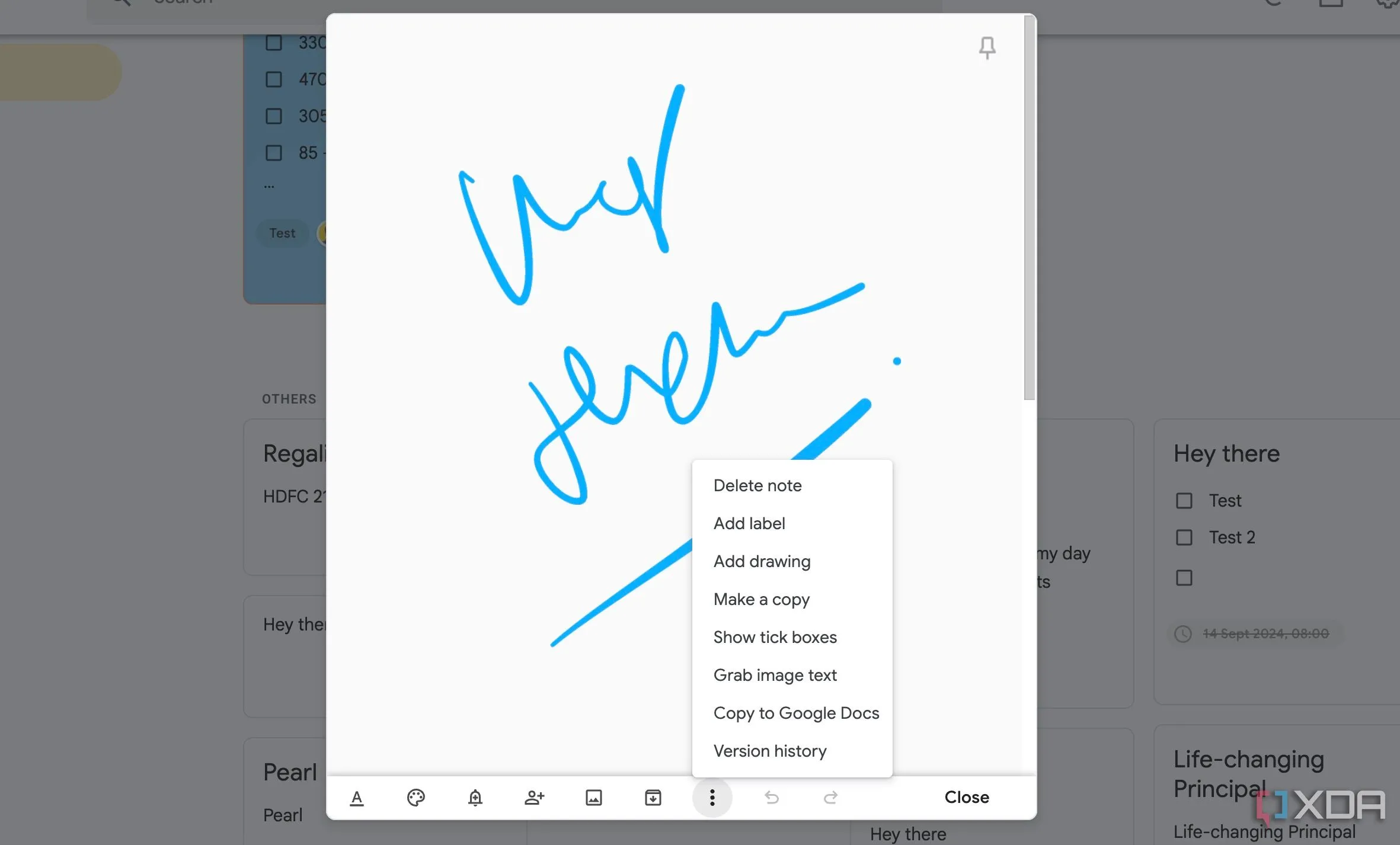 Công cụ vẽ và ghi chú bằng hình ảnh trên Google Keep