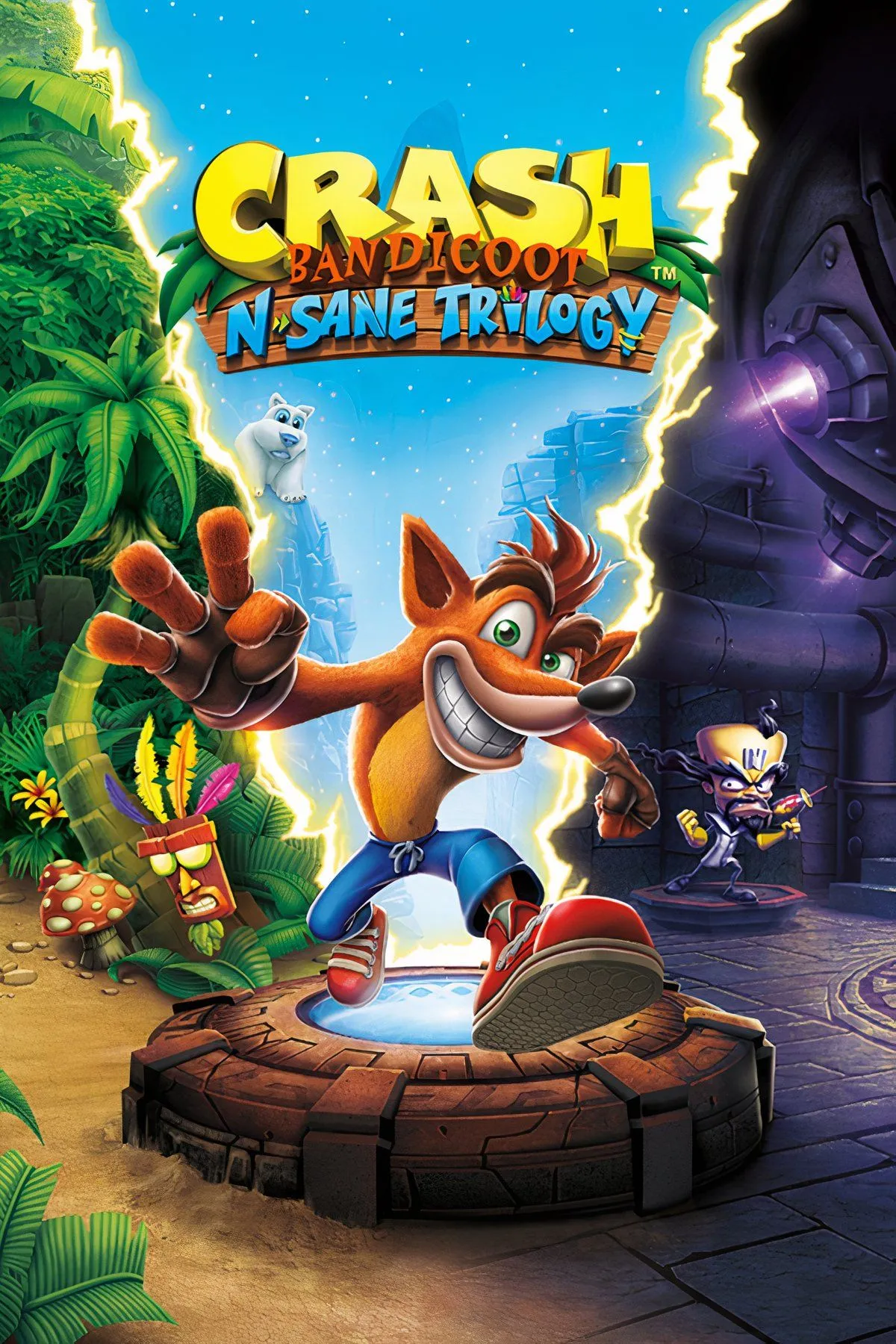 Crash Bandicoot trong đồ họa HD tươi sáng, biểu tượng của sự hồi sinh dòng game platformer kinh điển trên Steam.