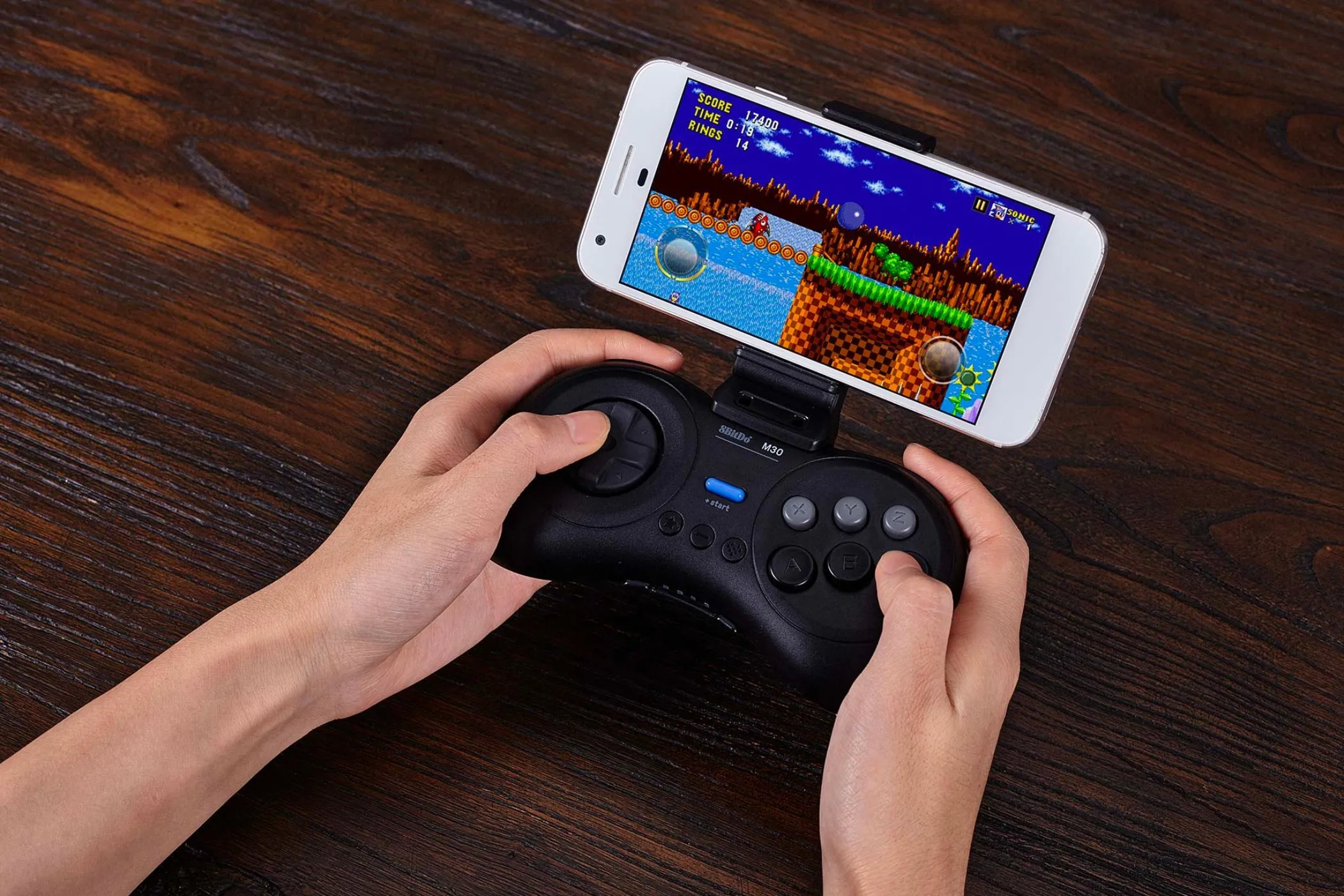 Điều khiển chơi game retro 8Bitdo M30 kết nối smartphone