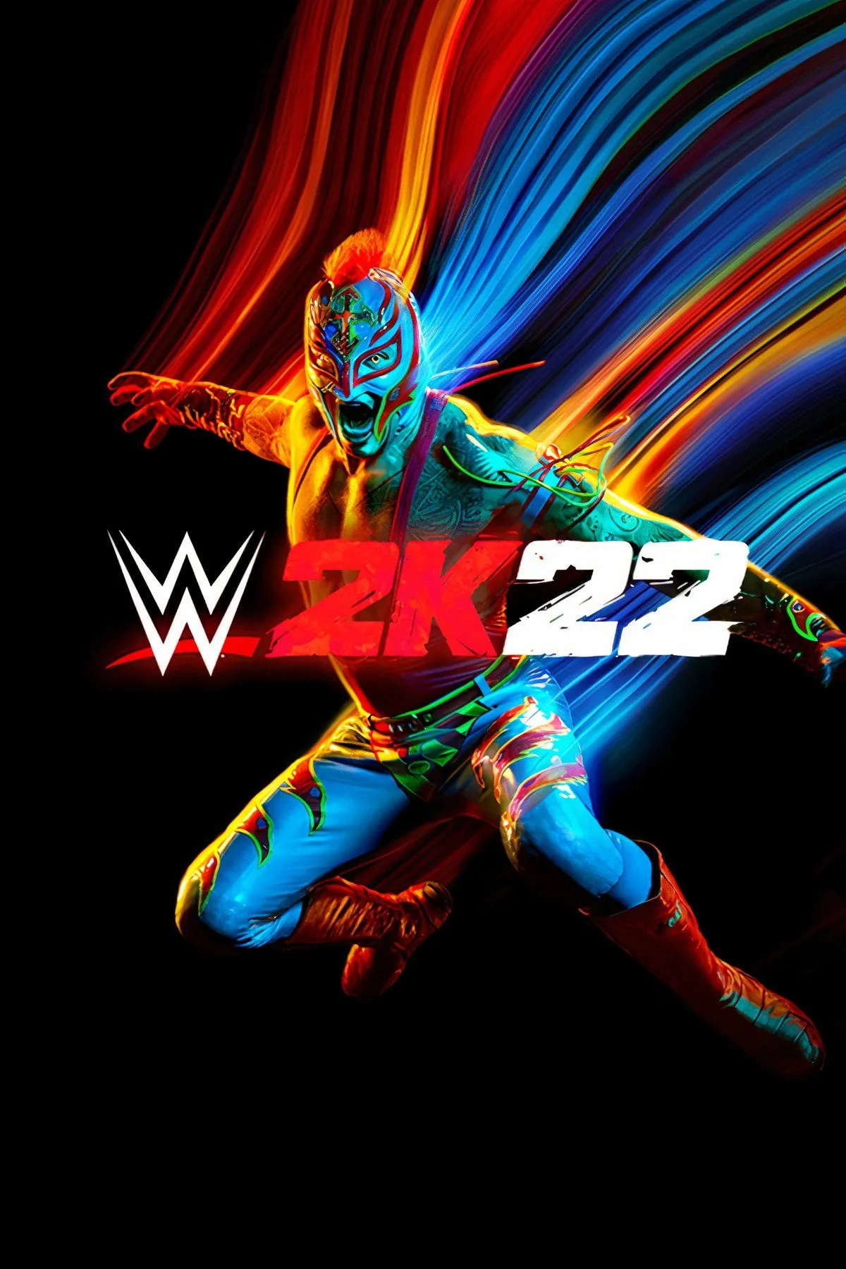 Đô vật Rey Mysterio thực hiện chiêu 619 trong WWE 2K22