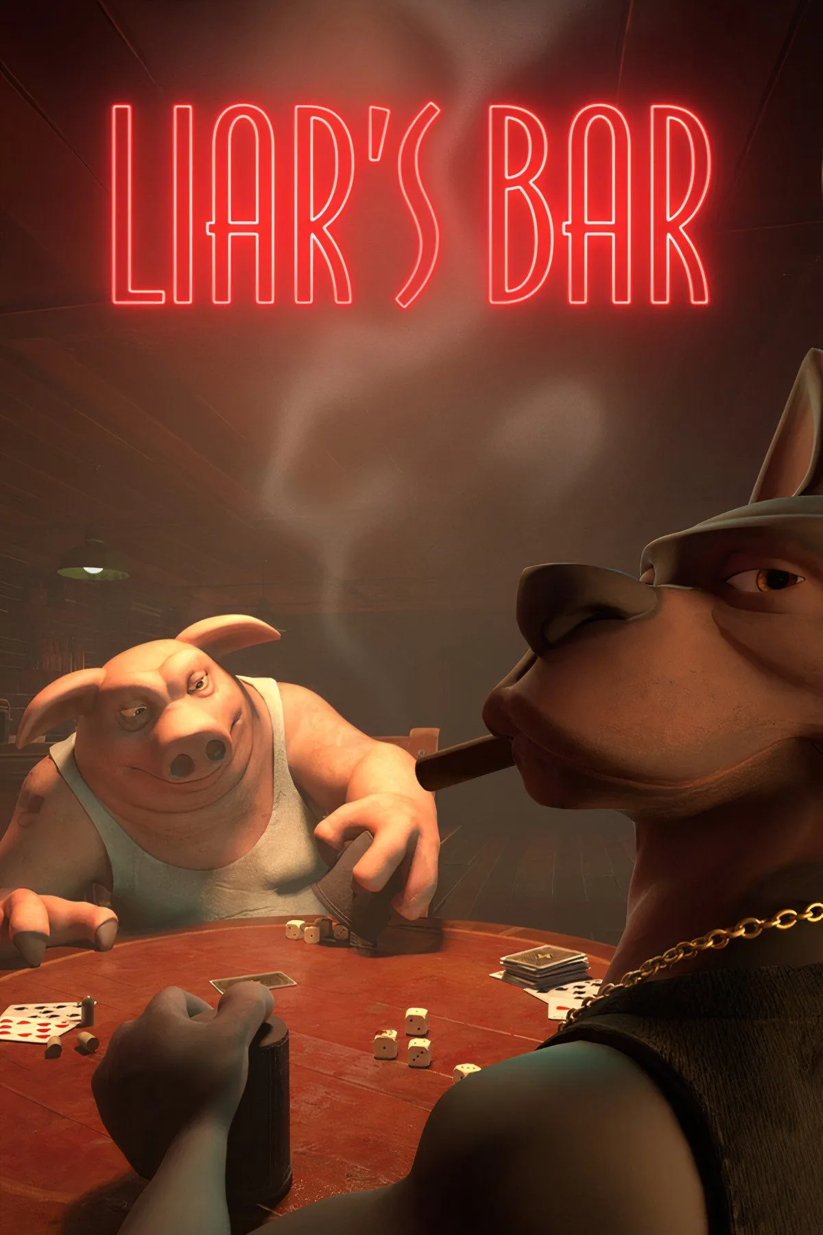 Gameplay của Liar's Bar, một game thẻ bài bluffing online lý tưởng để chơi với bạn bè.
