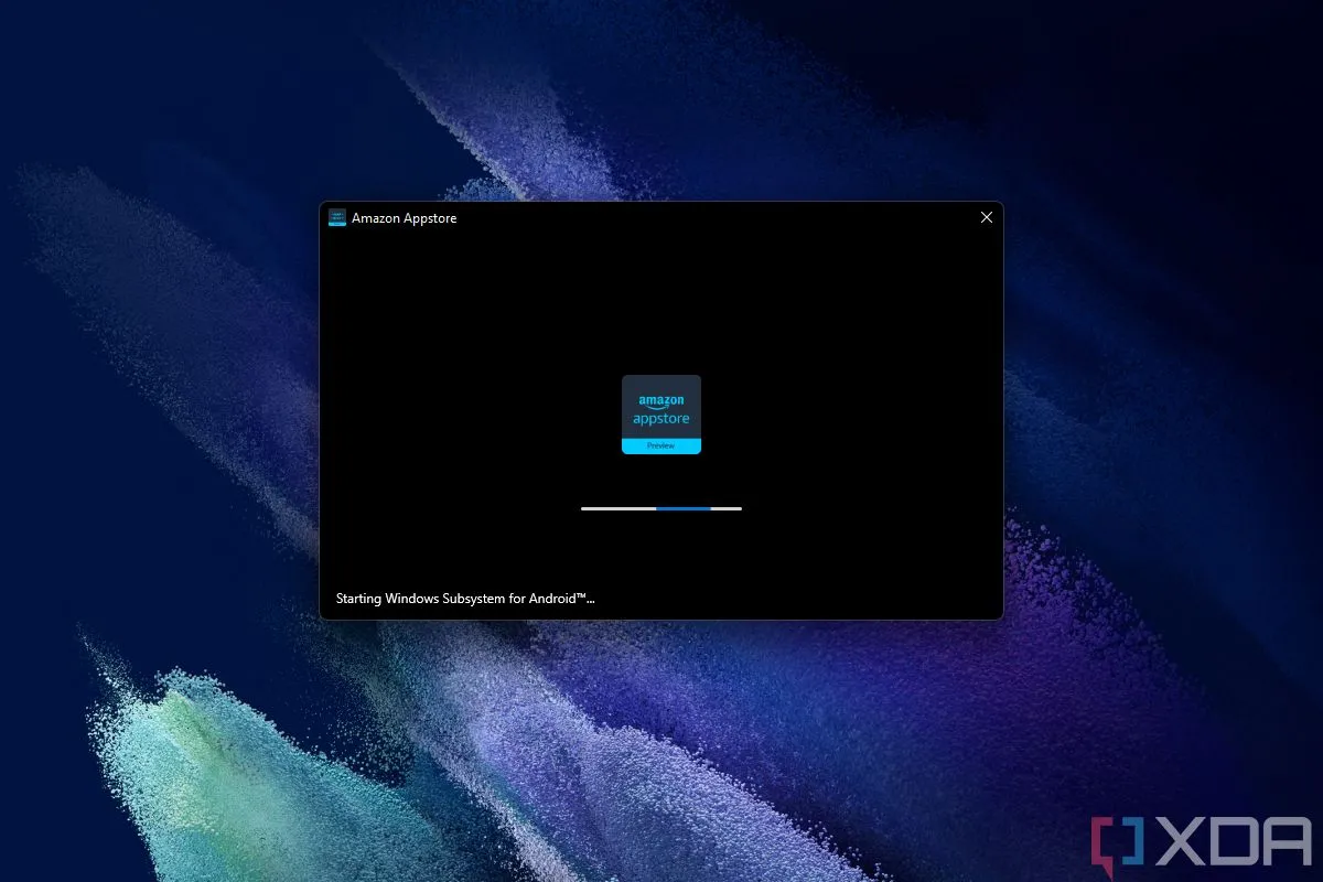 Giao diện Amazon Appstore đang được cài đặt trên Windows, minh họa một trong những nền tảng từng hỗ trợ kho ứng dụng này.