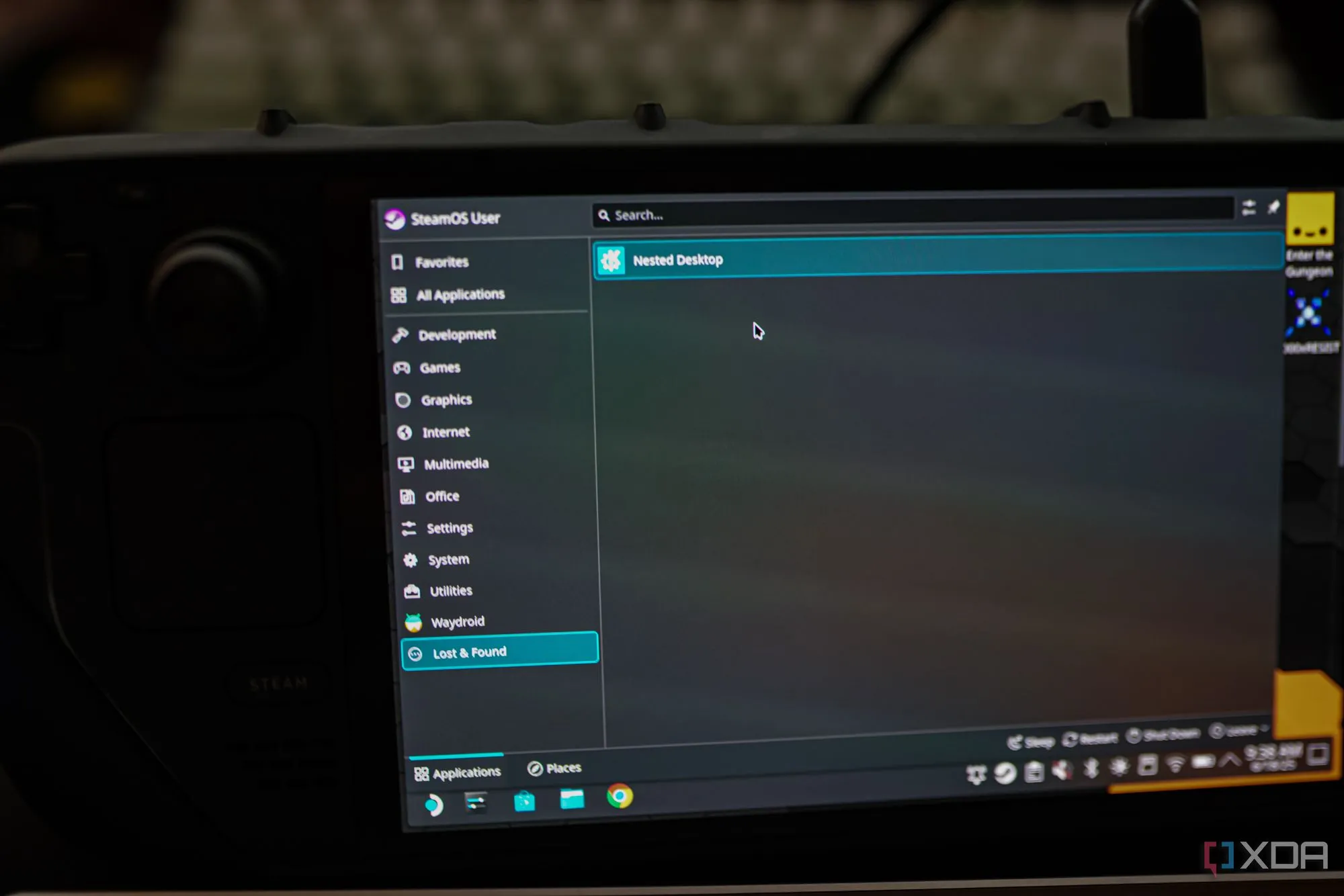 Giao diện Android TV chạy trên Steam Deck qua Waydroid