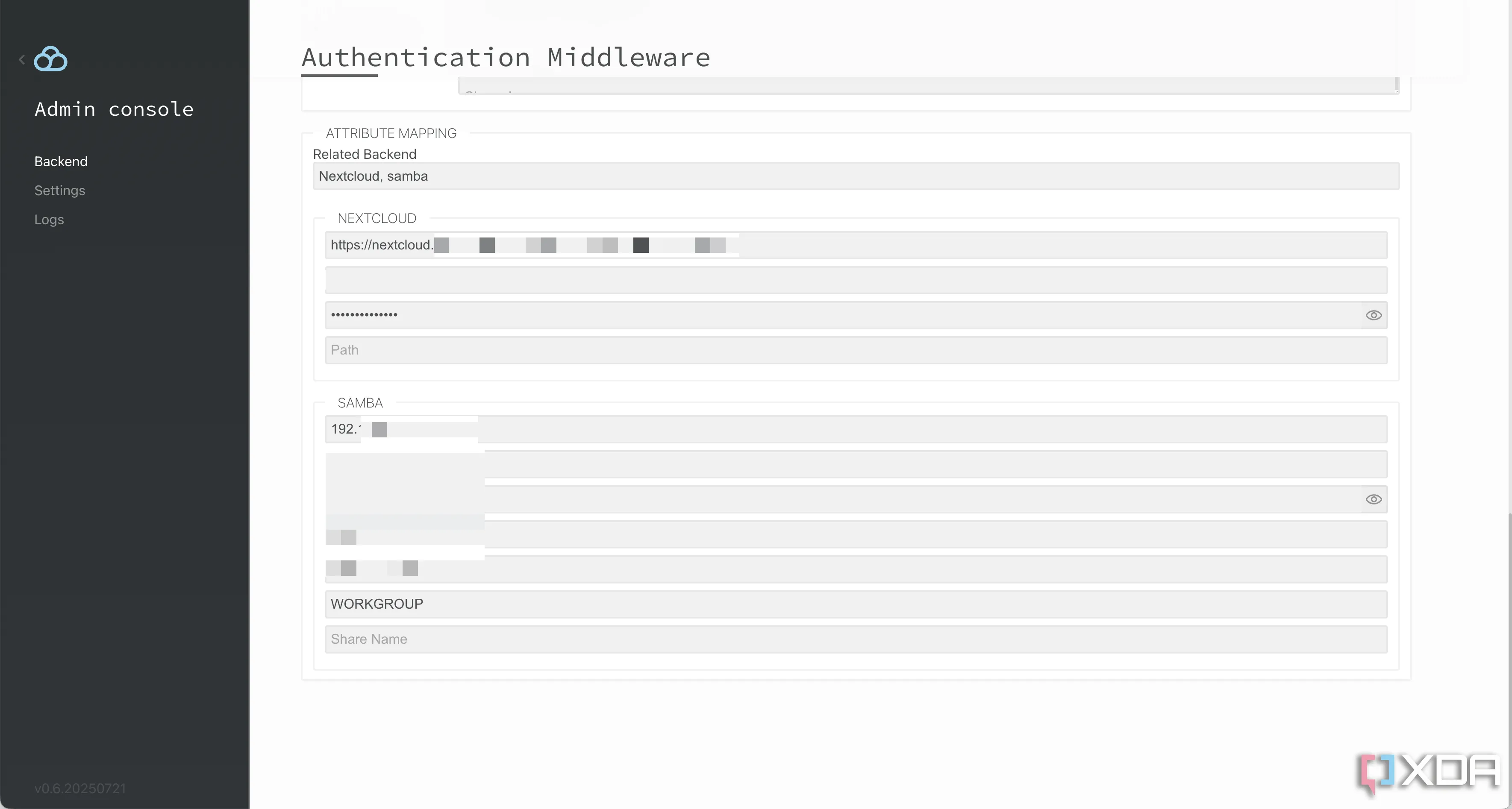 Giao diện cấu hình middleware xác thực người dùng trong Filestash, cho phép tích hợp với các hệ thống như LDAP hoặc OAuth, tối ưu quản lý quyền truy cập.