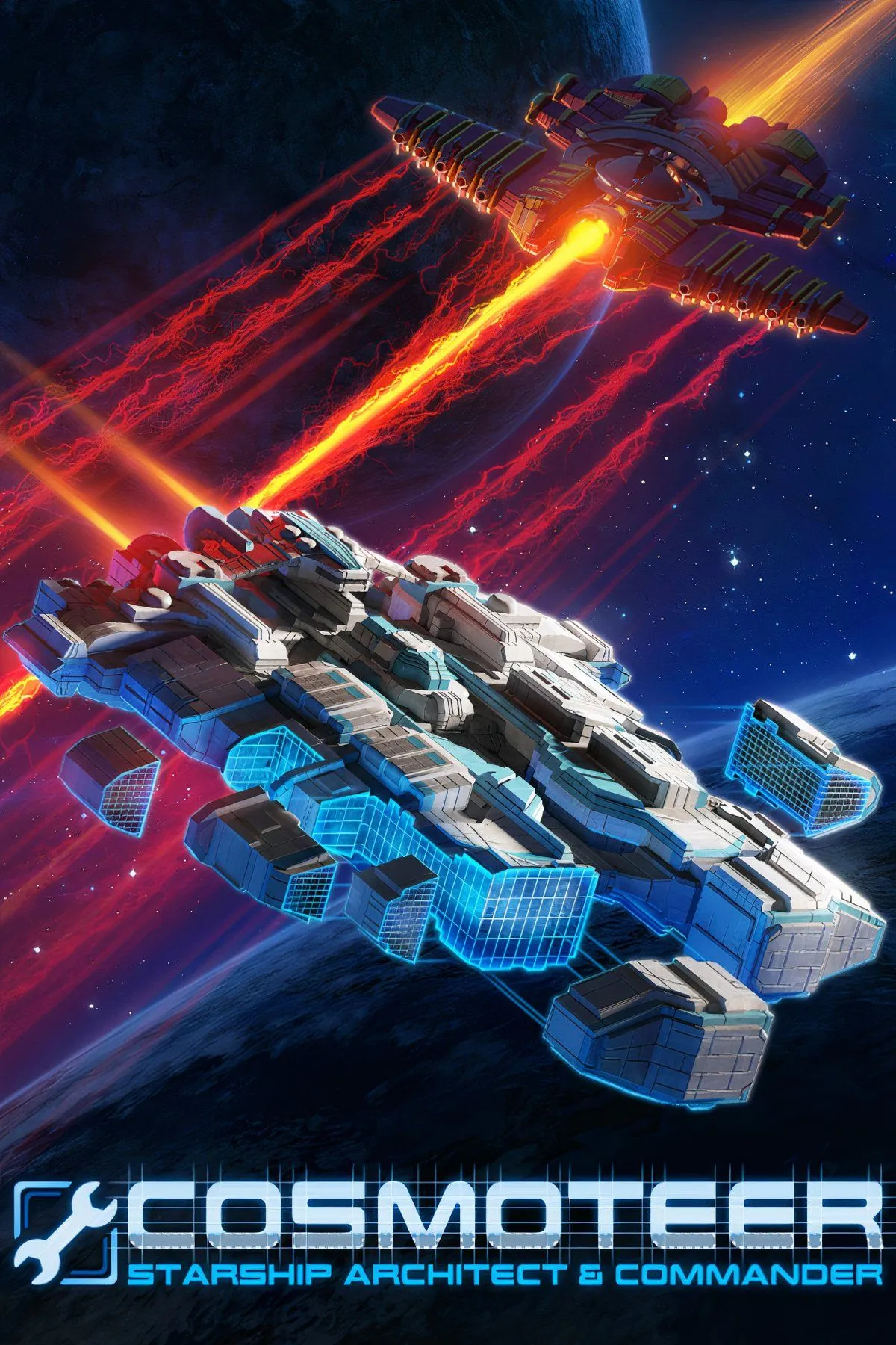 Giao diện chiến đấu và xây dựng tàu vũ trụ trong Cosmoteer: Starship Architect &amp; Commander