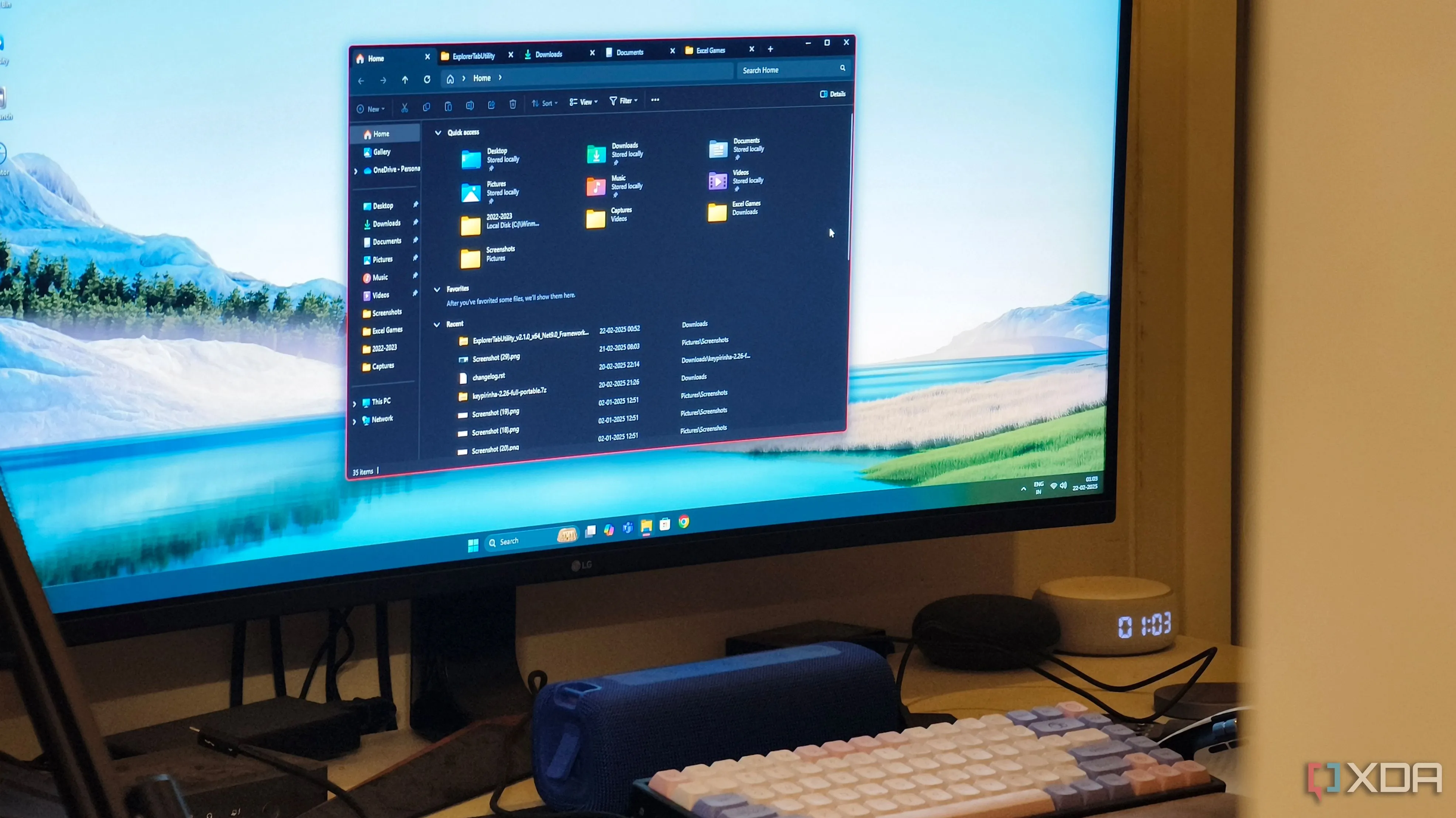 Giao diện File Explorer Windows 11 với các tab được quản lý hiệu quả