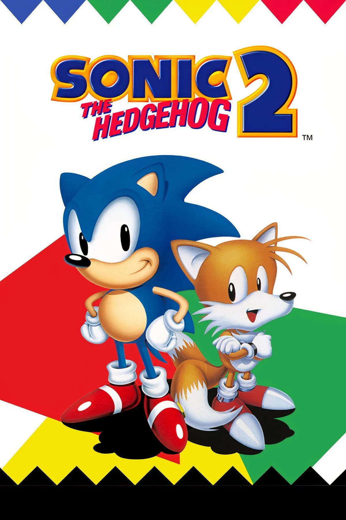 Giao diện gameplay tốc độ cao của Sonic the Hedgehog 2, với Sonic và Tails chạy qua một vòng lặp trong màn hình đặc trưng của Sega Genesis.