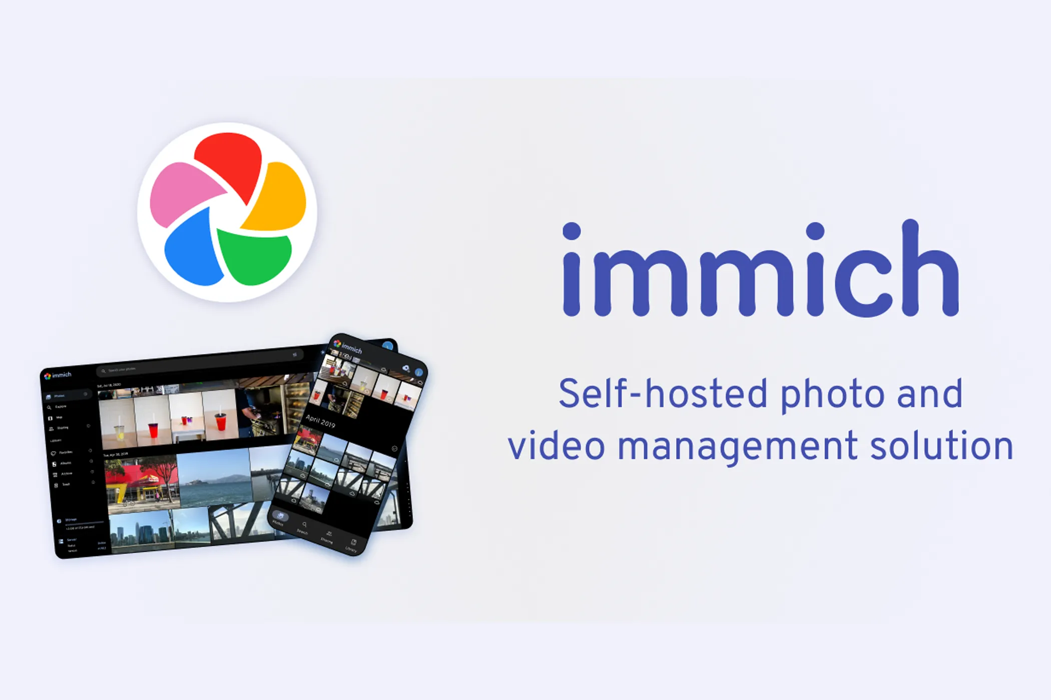 Giao diện Immich, một dịch vụ tự host phổ biến cho ảnh, cho thấy khả năng thử nghiệm và tùy chỉnh