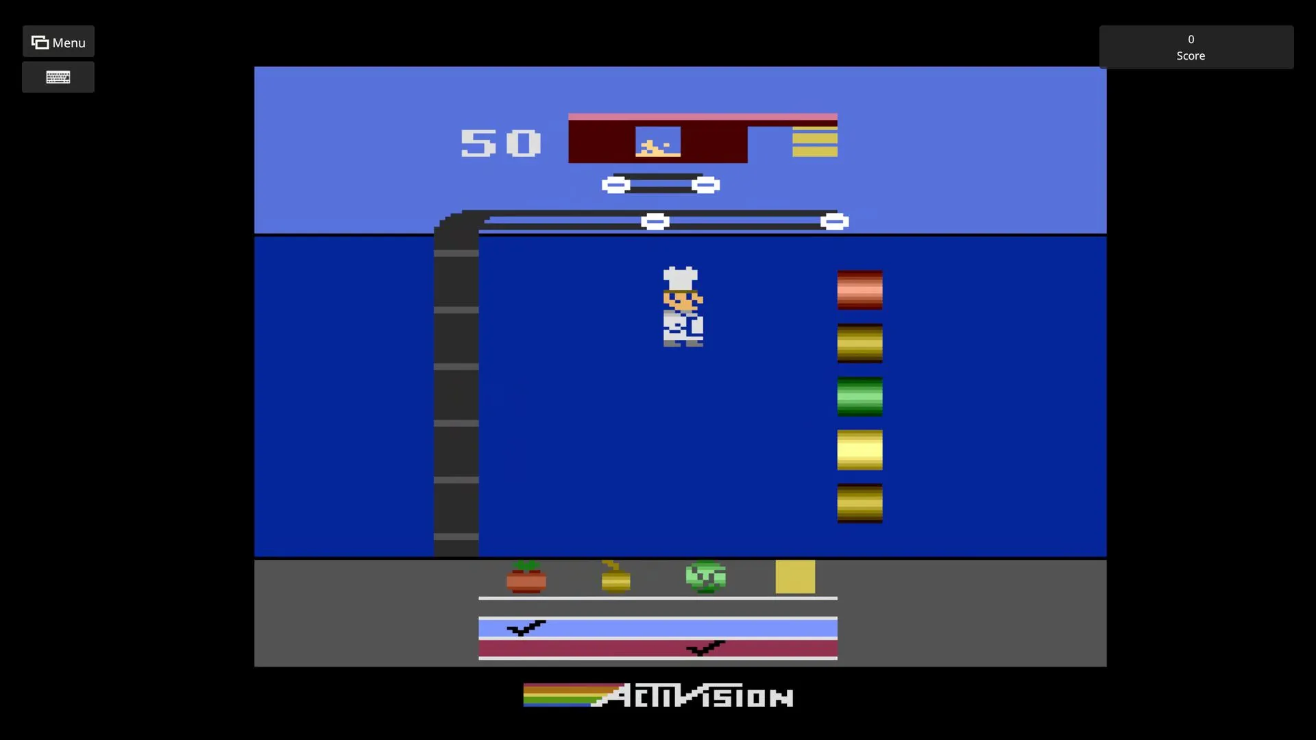 Giao diện một trò chơi kinh điển của Activision trong bộ sưu tập Retro Classics, nhấn mạnh yếu tố game retro